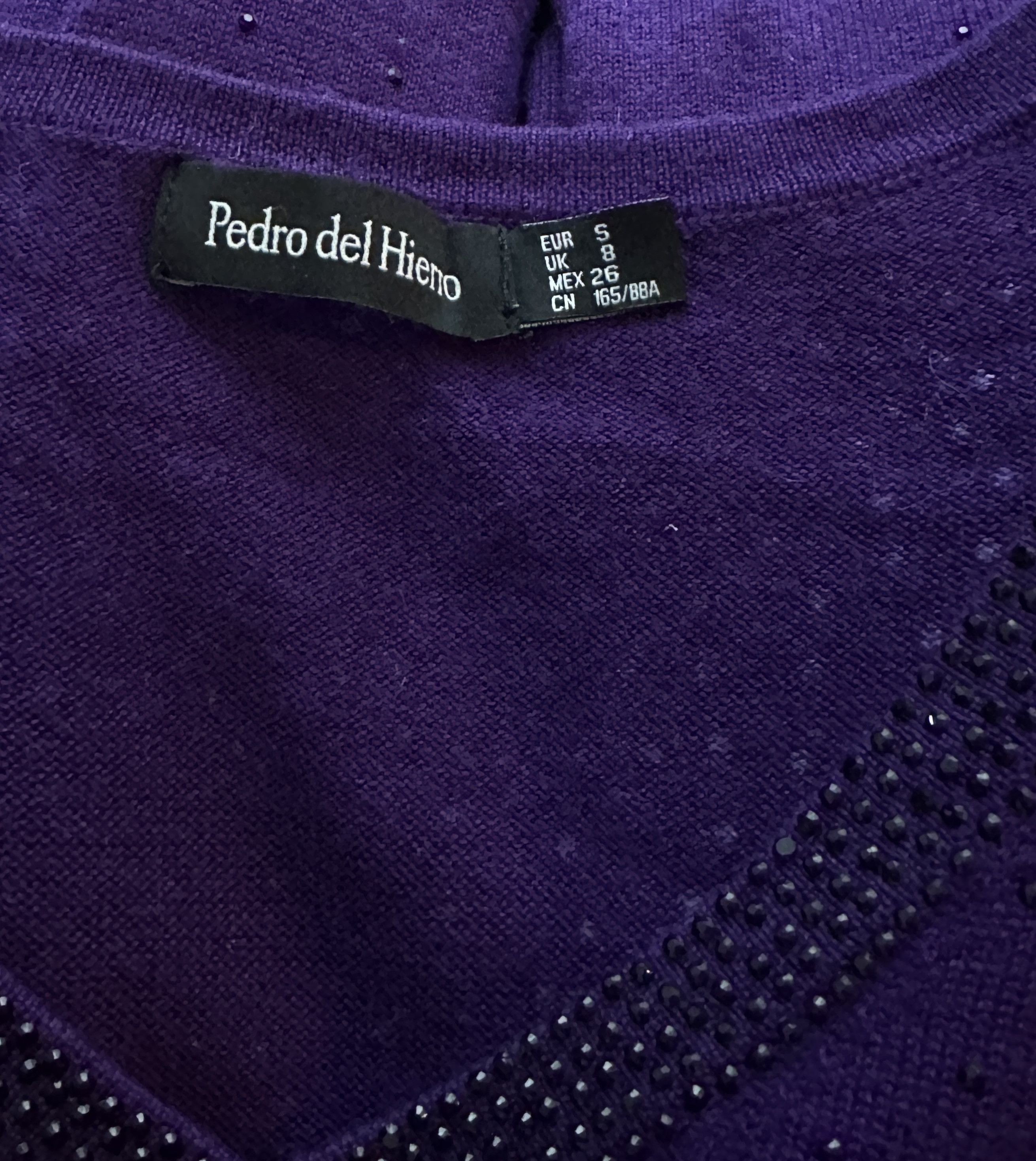 Other Pedro Del Hierro Purple Jumper Size S / US 4 / IT 40 - 6 Thumbnail