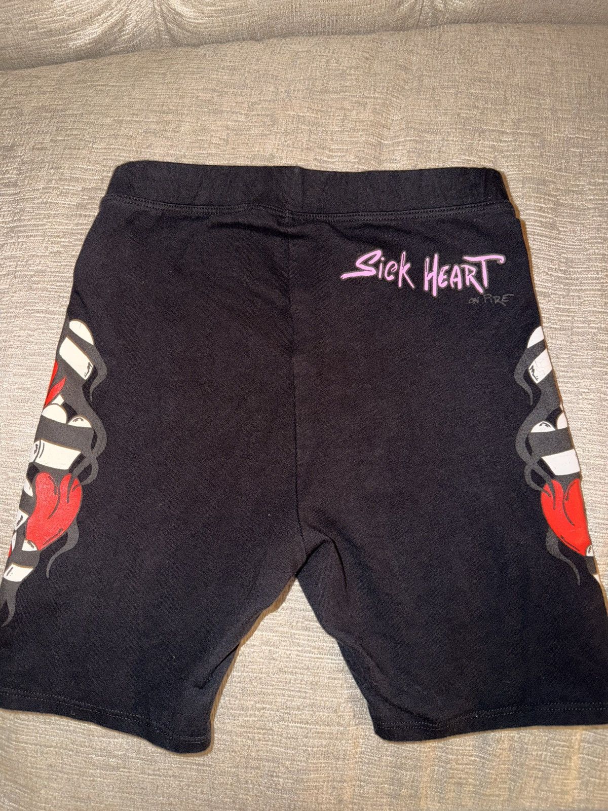 Chrome Hearts Chrome Hearts Matty Boy Sick Heart Biker 13 Shorts Size 25" / US 0 / IT 36 - 3 Thumbnail
