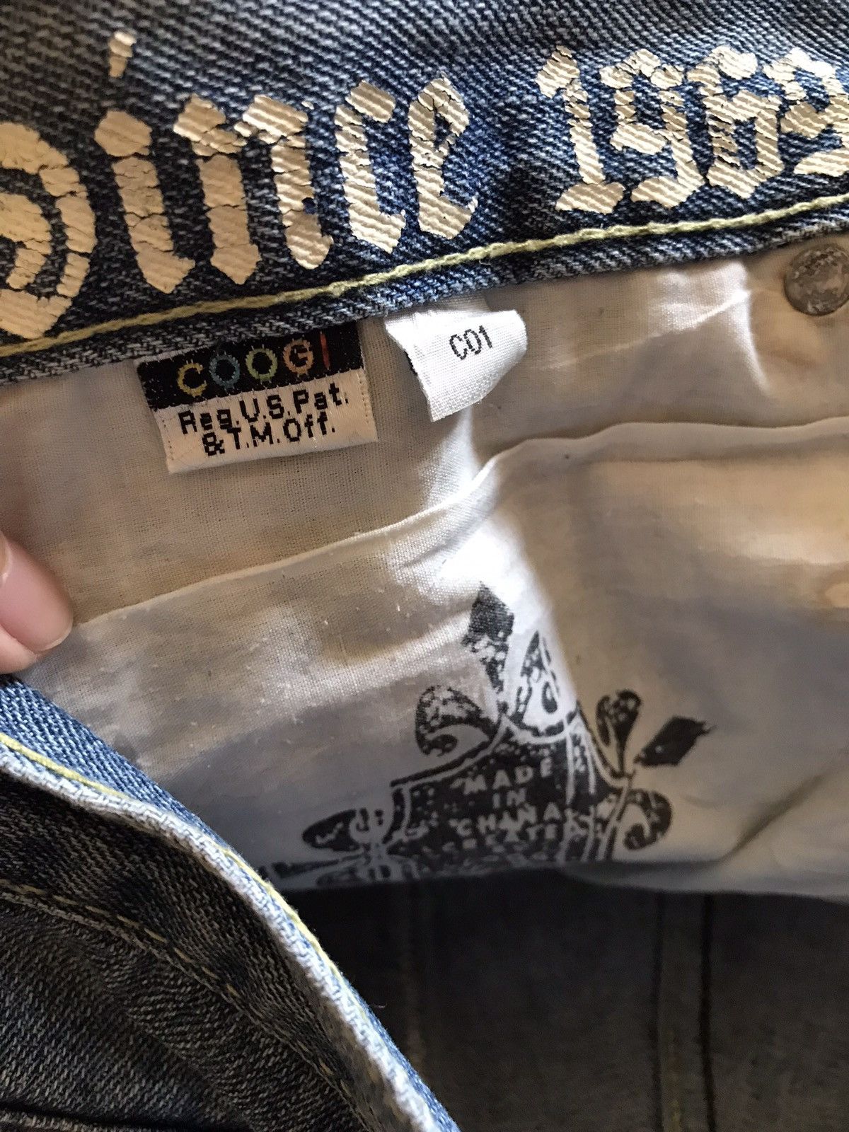 Coogi Coogi Baggy Distressed Ripped Jean Size US 34 / EU 50 - 14 Thumbnail