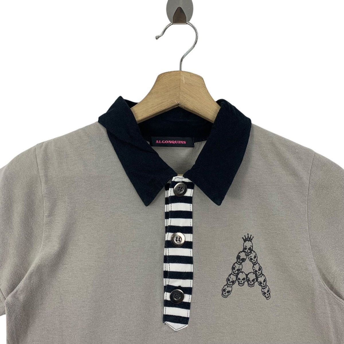 Japanese Brand × Seditionaries ALGONQUINS A skull printed polo tee Size XS / US 0-2 / IT 36-38 - 2 Thumbnail