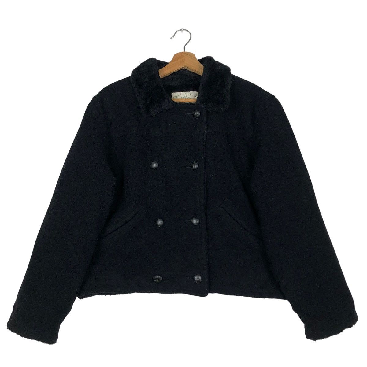 If Six Was Nine 🔥VINTAGE CROPPED WOOL BIKER JACKET LIBERTA JAPAN MINK FUR Size US M / EU 48-50 / 2 - 1 Thumbnail