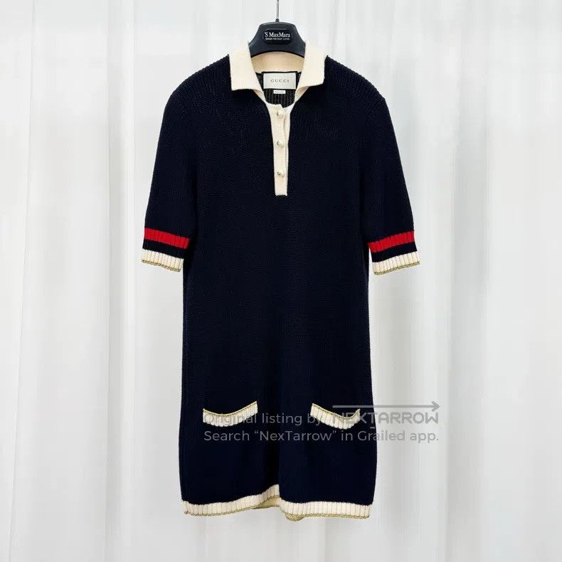 Gucci Gucci Woollen pearl button knitted dress Size XS / US 0-2 / IT 36-38 - 1 Thumbnail