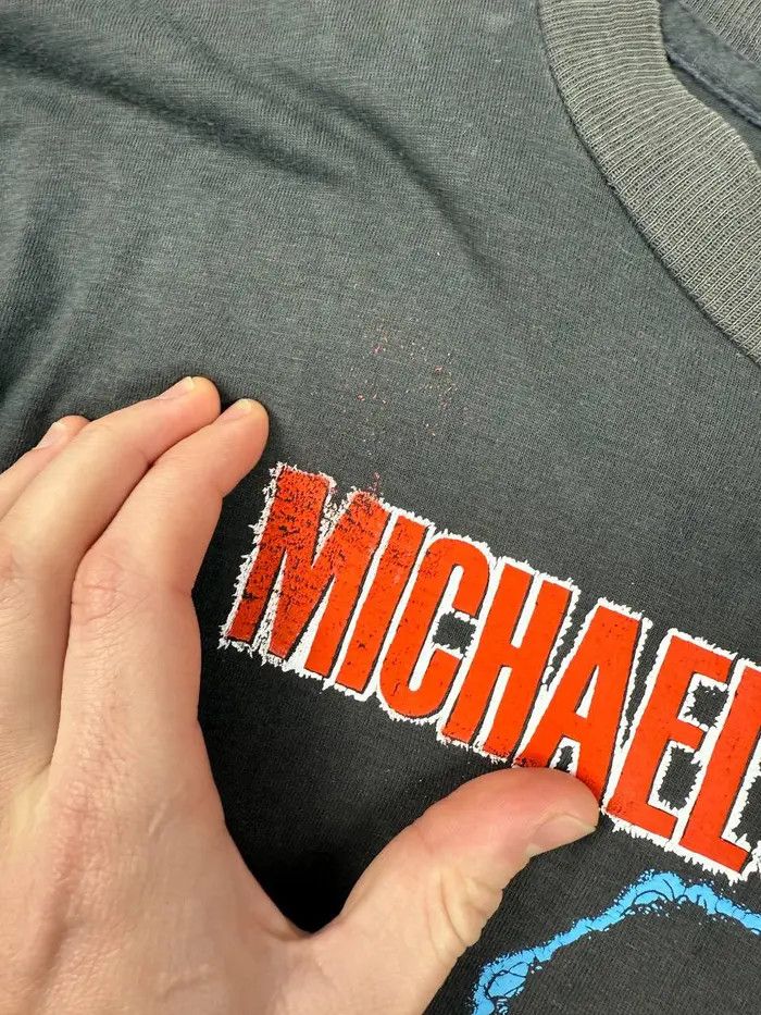 Vintage Vintage Michael Jackson 80s 90s T Shirt Single Stitch 80s Size US M / EU 48-50 / 2 - 9 Thumbnail