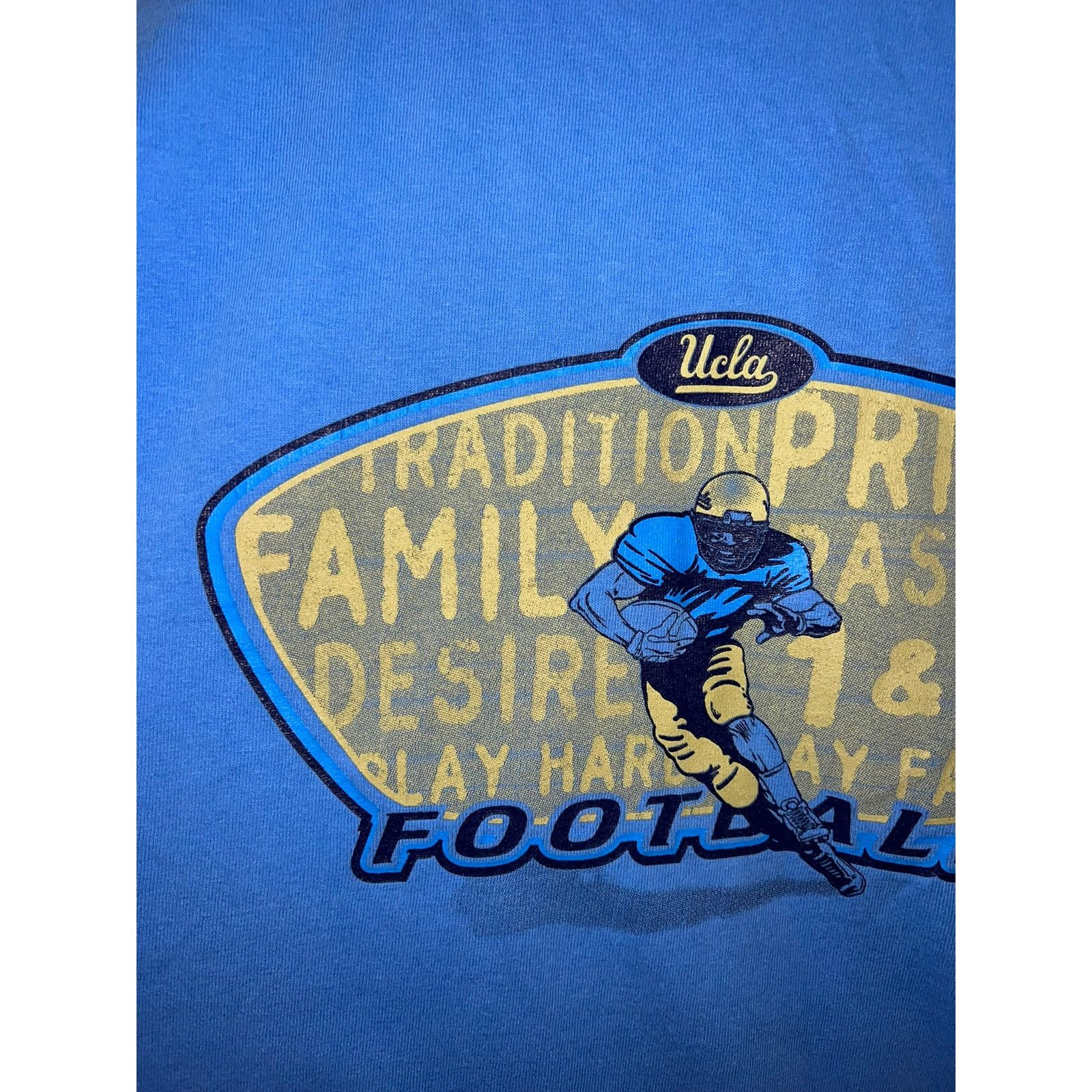 NCAA Vintage UCLA Shirt Football College University Blue Tee L Size US XL / EU 56 / 4 - 6 Thumbnail