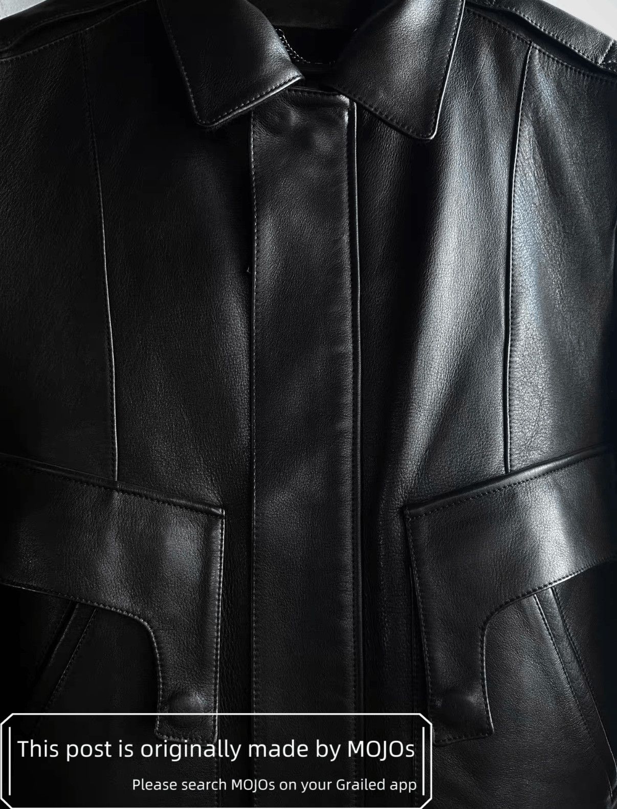 Helmut Lang Sz S Helmut Lang Gun Pockets Leather Jacket mojos132227 Size US S / EU 44-46 / 1 - 3 Thumbnail