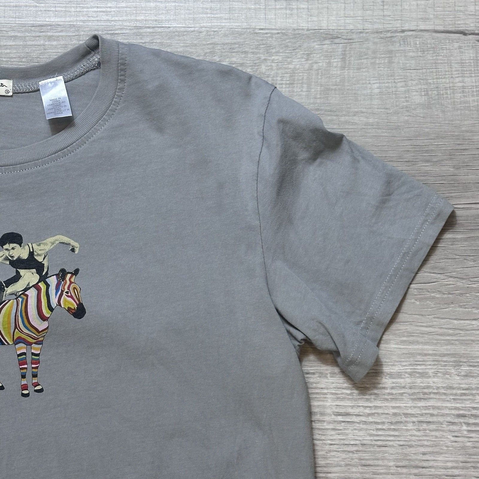 Paul Smith PAUL SMITH Gray Zebra Graphic Print Logo T-Shirt Adult Small Size US S / EU 44-46 / 1 - 4 Thumbnail