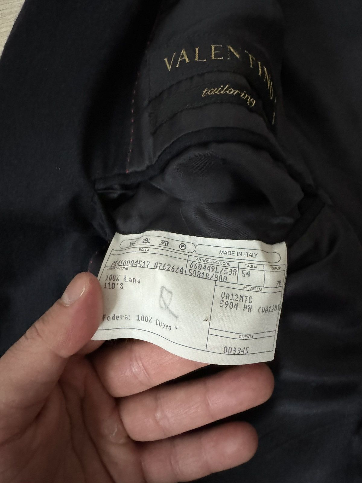 Valentino Vintage Valentino Tailoring Wool Blazer Made In Italy Size 52R - 7 Thumbnail