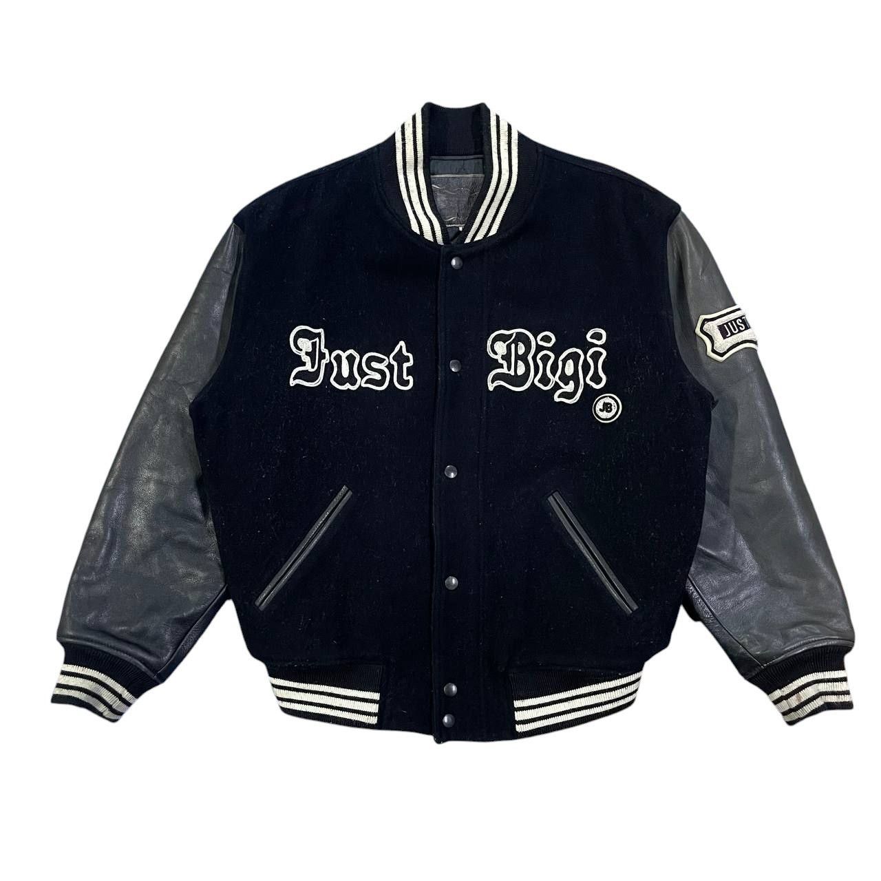 BIGI Vintage Just Bigi Wool Leather Varsity Jacket Size US L / EU 52-54 / 3 - 1 Thumbnail