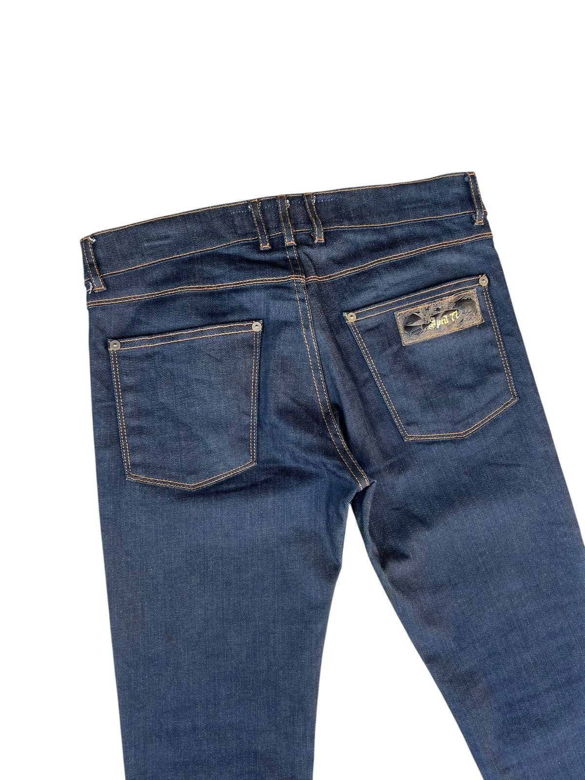 April 77 2001 April 77 Joey Overdrive Stretch Denim Waxed Jeans Size US 29 - 14 Thumbnail