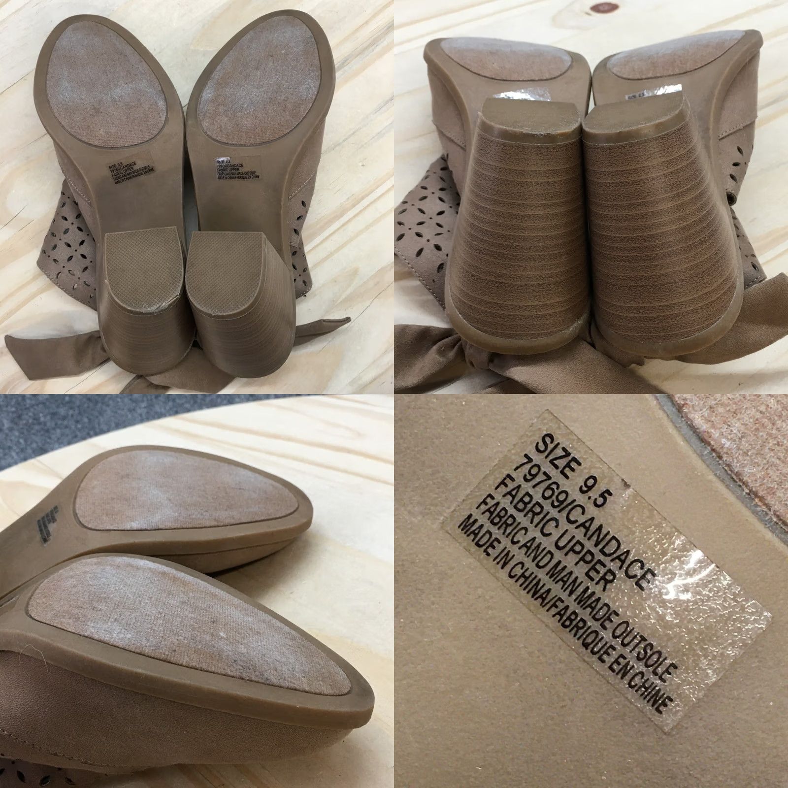 Vintage Maurices Candace Bootie Womens 9.5 Brown Faux Leather Slingback Heel Boot Size US 10 / IT 40 - 8 Thumbnail