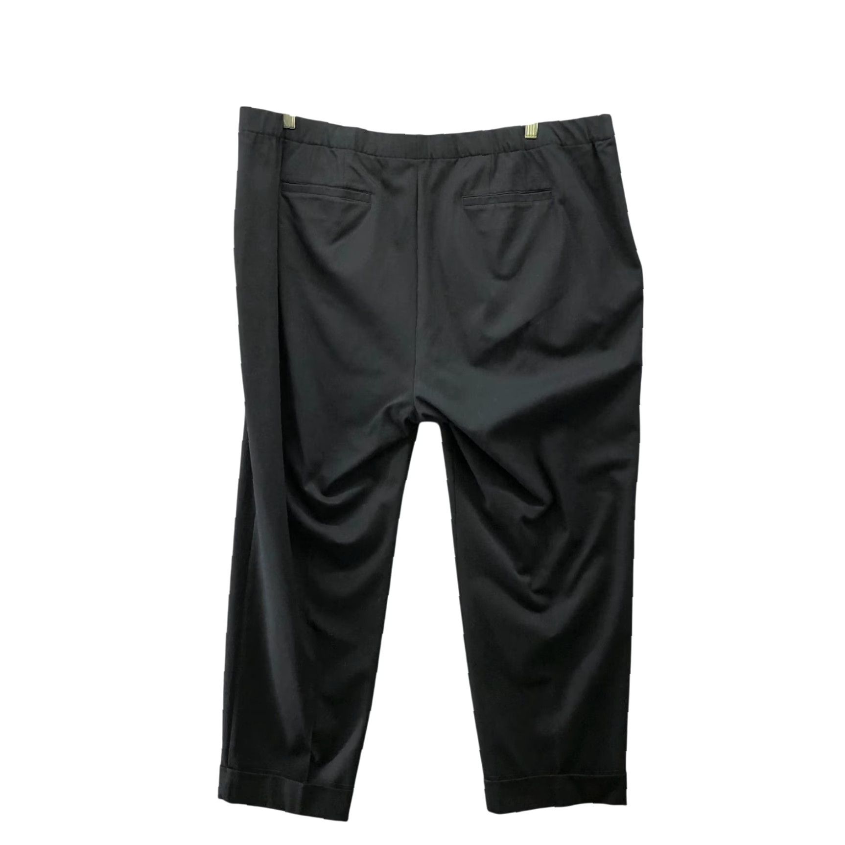 J. Jill J. Jill Pull On Dress Pants Womens Plus Size 24 Black Bi-Stretch Slim Leg Cuffed Dress Pants Shirt? Size 42" / US 20 - 2 Thumbnail