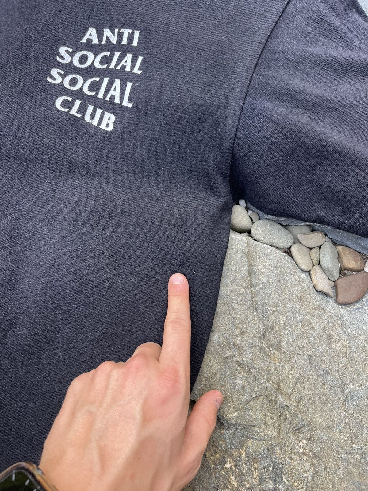 Anti Social Social Club × Vintage Vintage Anti Social Social Club ASSC distressed tee basic Size US M / EU 48-50 / 2 - 10 Thumbnail