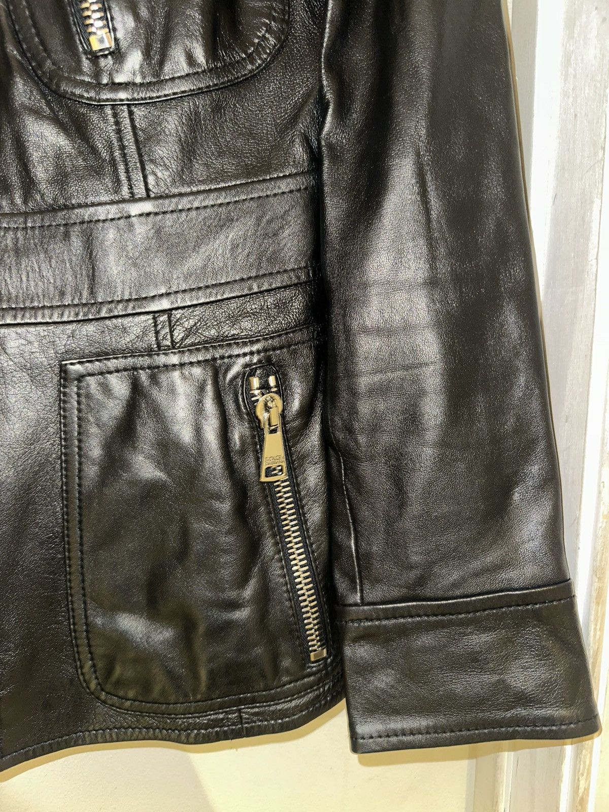 Dolce & Gabbana Dolce Gabbana Vintage 2000s Biker Jacket Size M / US 6-8 / IT 42-44 - 4 Thumbnail