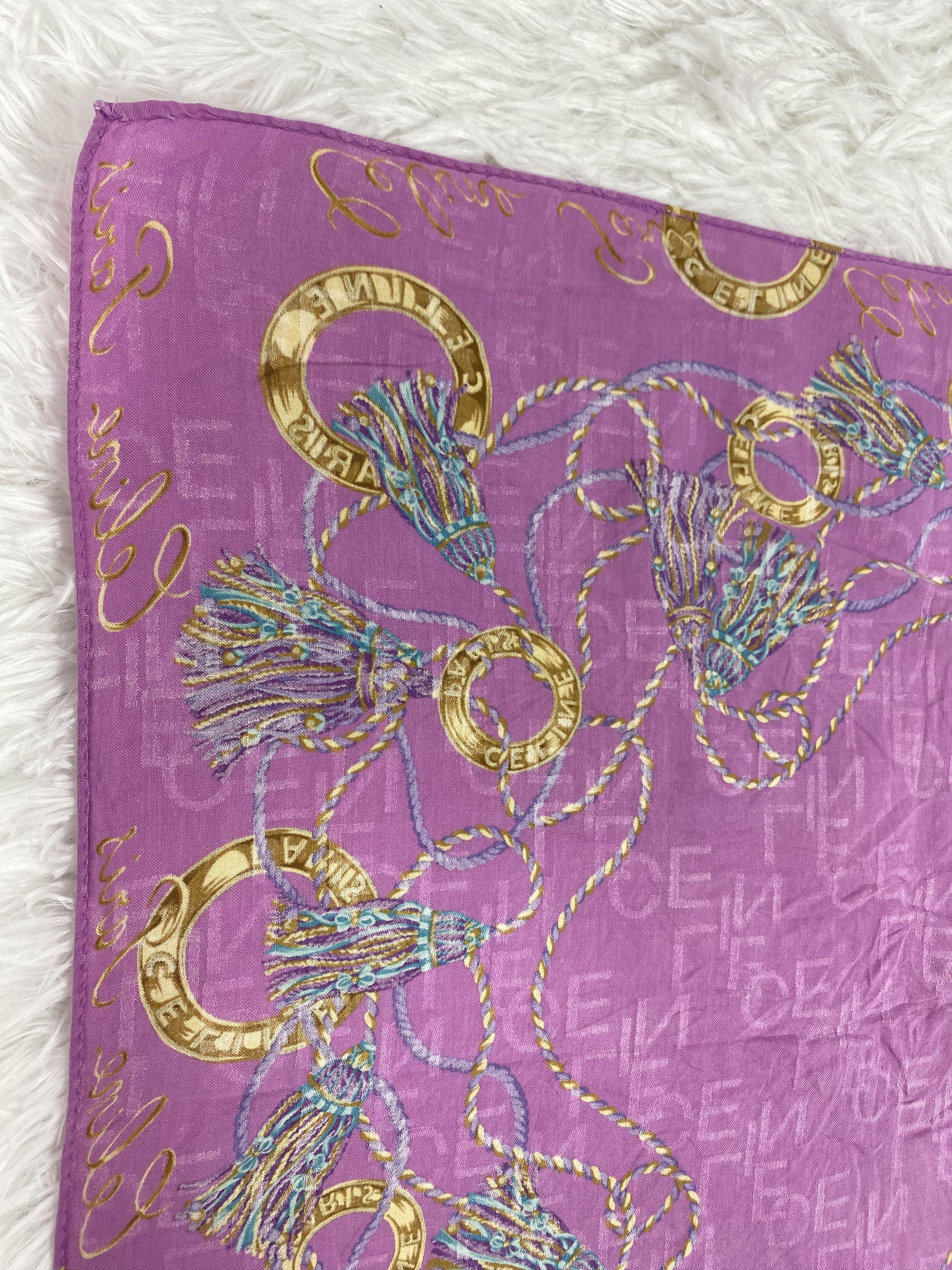 Celine × Vintage Vintage Celine Handkerchief PH0089 Size ONE SIZE - 5 Thumbnail