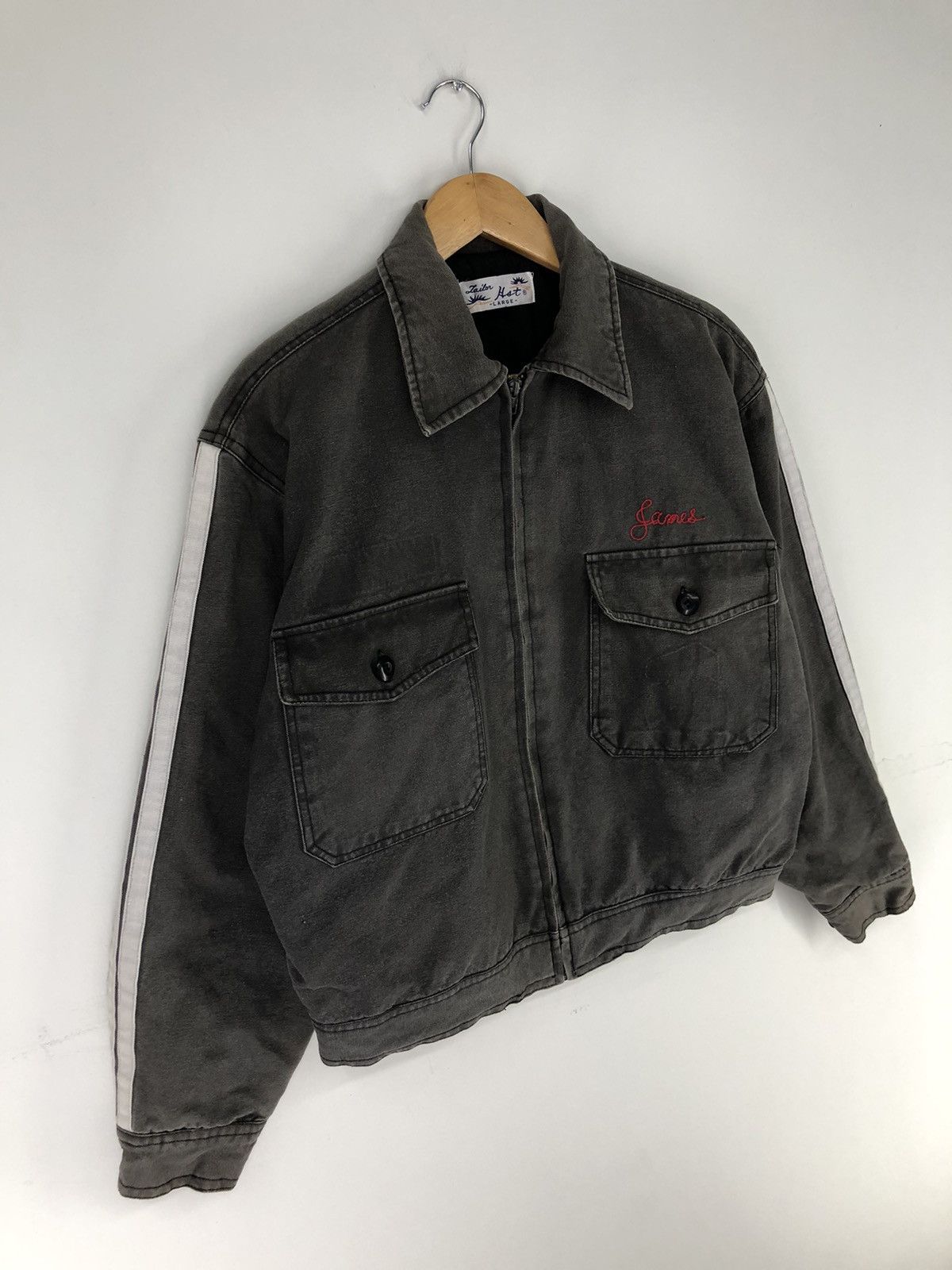 Japanese Brand Vintage Japanese Brand Tailor Hot Duck Canvas Faded Jacket Size US L / EU 52-54 / 3 - 4 Thumbnail