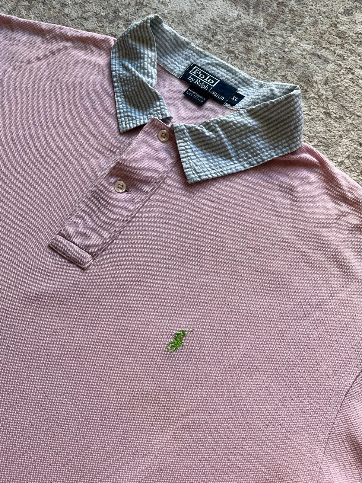 Polo Ralph Lauren Polo Ralph Lauren Small Pony Sz XL Pink Polo Shirt Size US XL / EU 56 / 4 - 2 Thumbnail