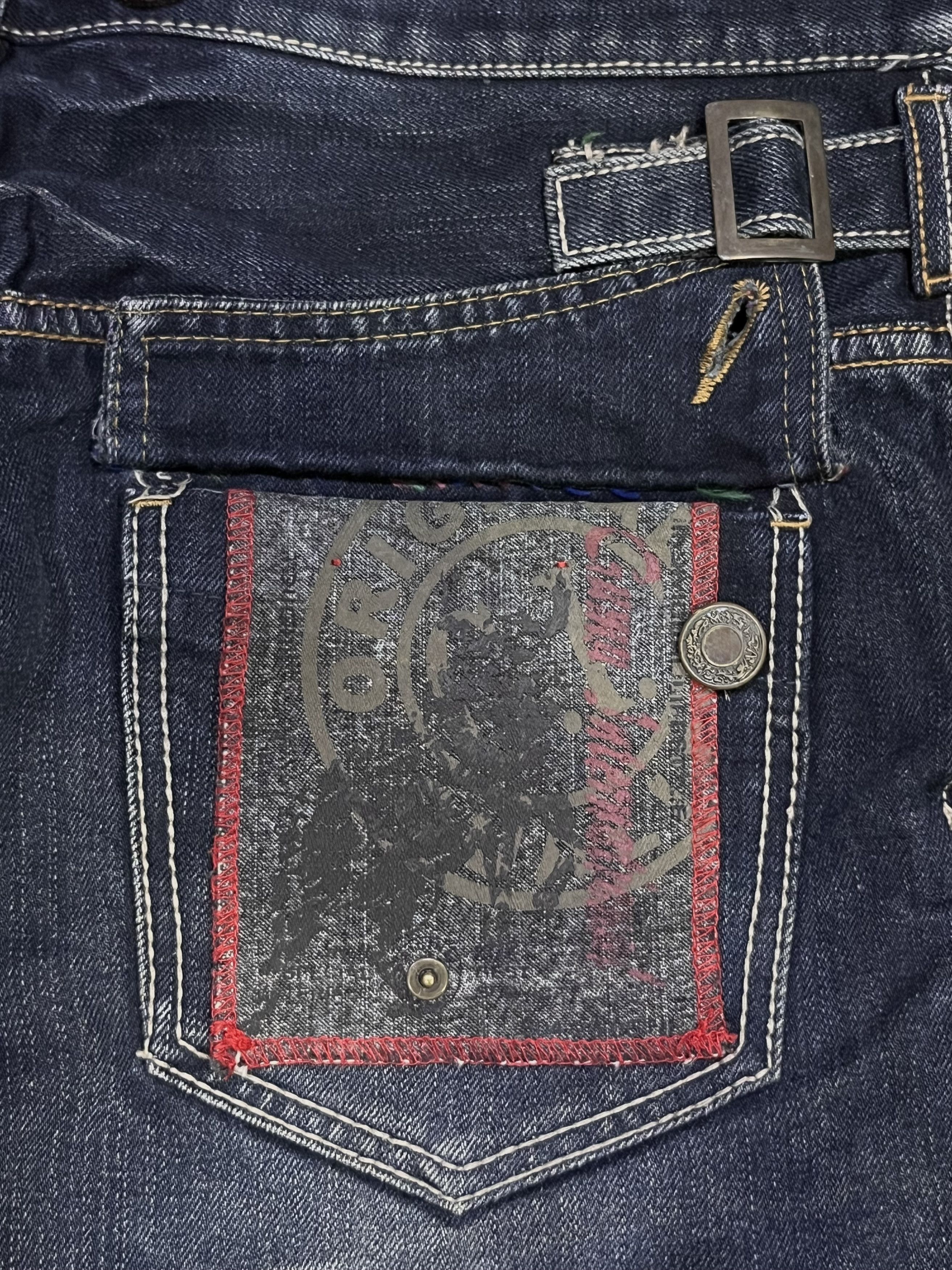 Seditionaries Gumu Int'l Grunge Hybrid Double Waist Jeans W31 Rare Size US 31 - 15 Thumbnail