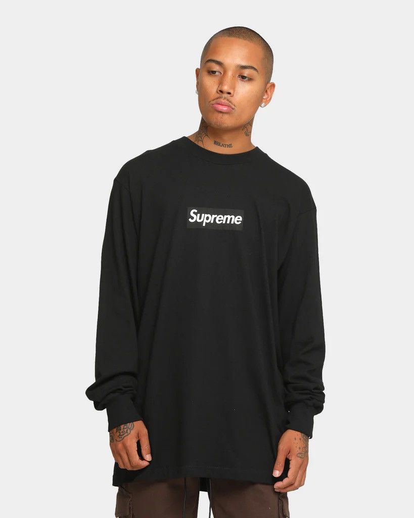 Supreme Supreme Box Logo L/S Tee Black XL Size US XL / EU 56 / 4 - 3 Thumbnail
