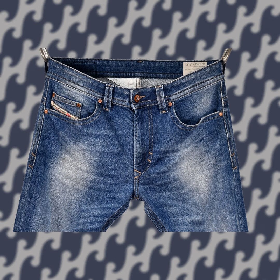 Diesel Diesel Thavar 0RP36_Stretch Slim-Skinny Jeans W30/L32 Men Blue 98% Cotton 2% Elastane Slim Regular Fit Denim Jeans Mens Size US 30 / EU 46 - 1 Thumbnail
