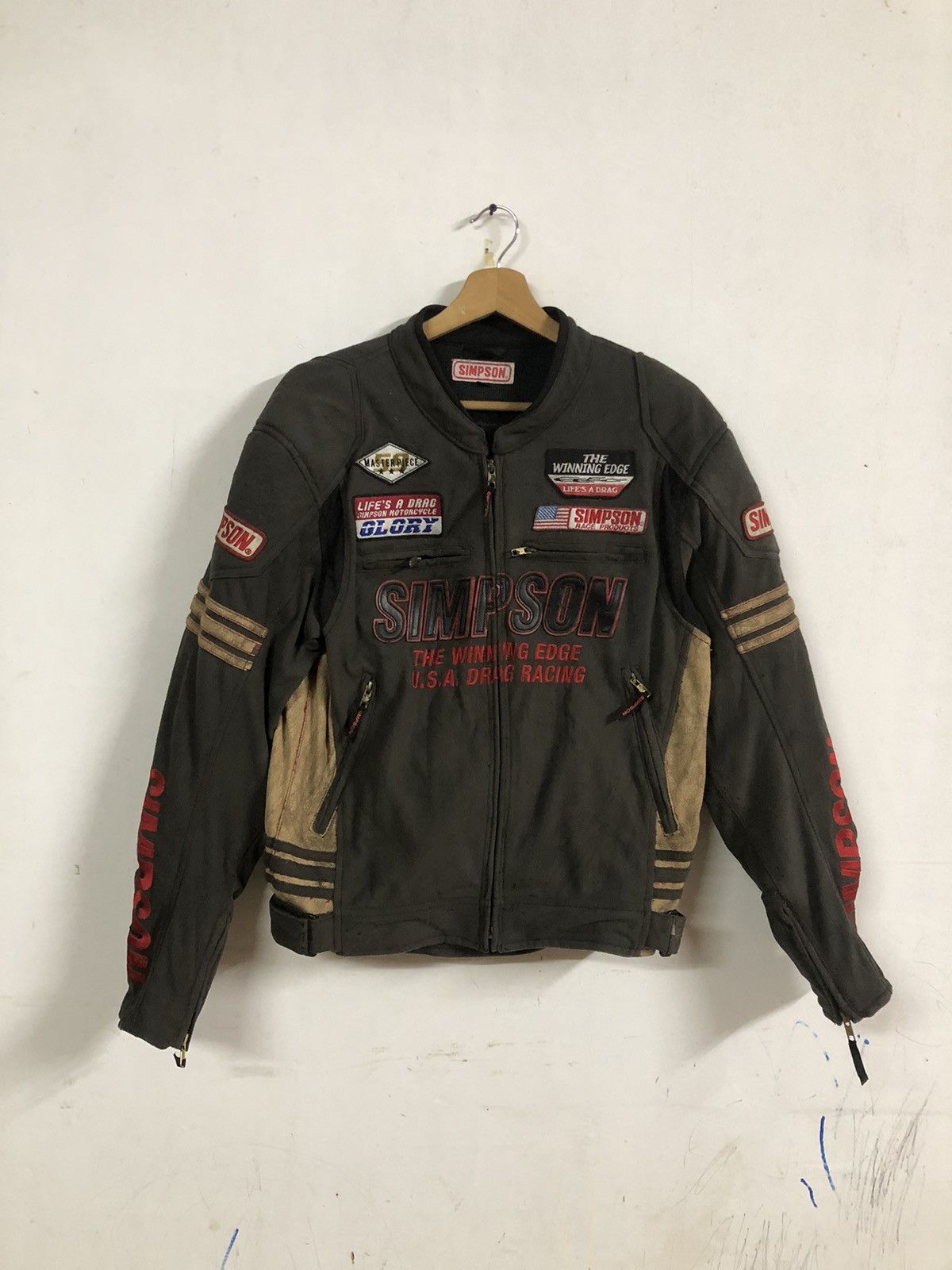 Designer × The Simpsons × Vintage Vintage Y2K Simpson Rider Motorsport Safety Jacket Size US M / EU 48-50 / 2 - 1 Thumbnail