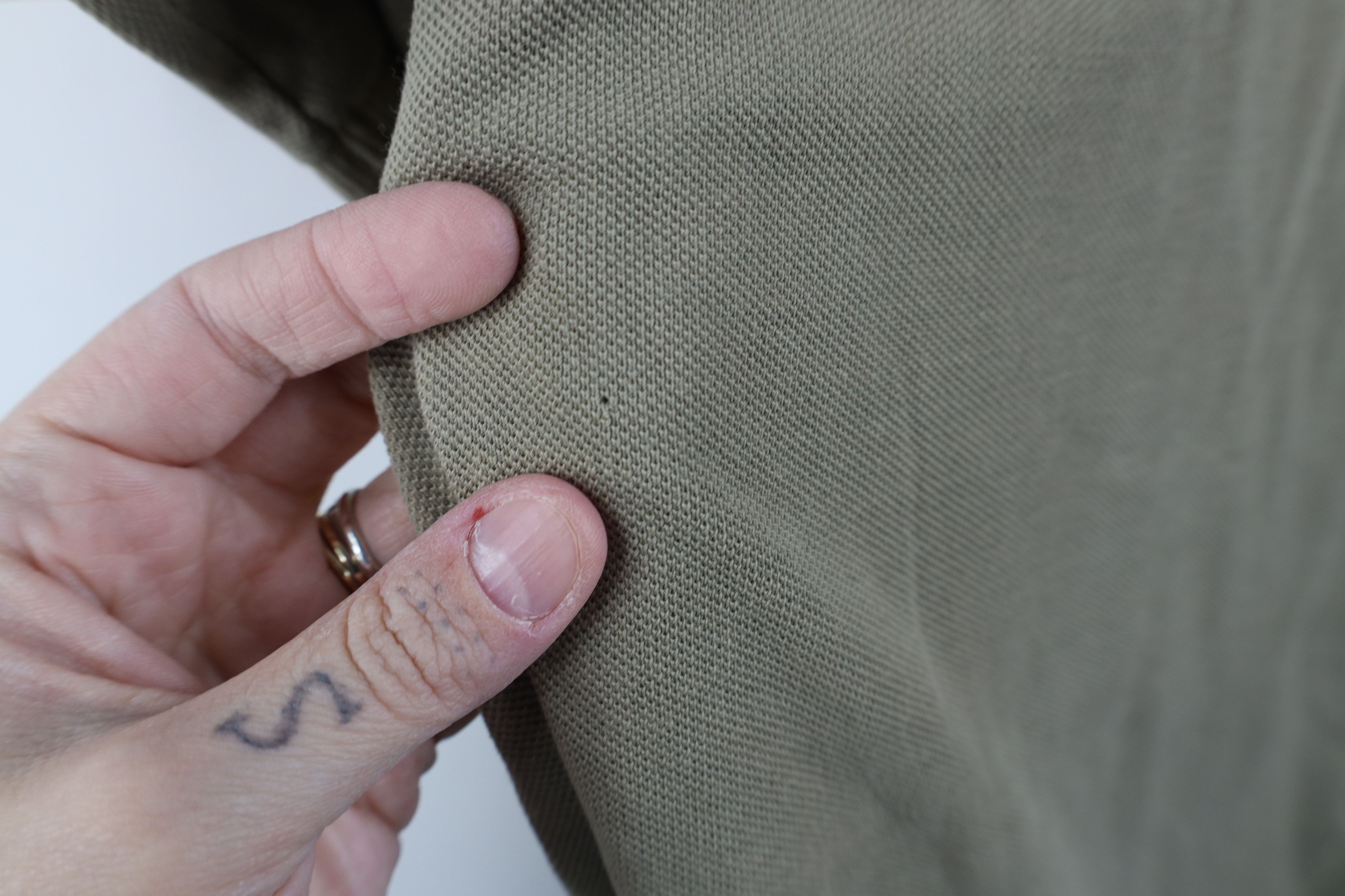 Vintage Vintage 90s Streetwear Blank Knit Collared Golf Polo Shirt Size US L / EU 52-54 / 3 - 5 Thumbnail
