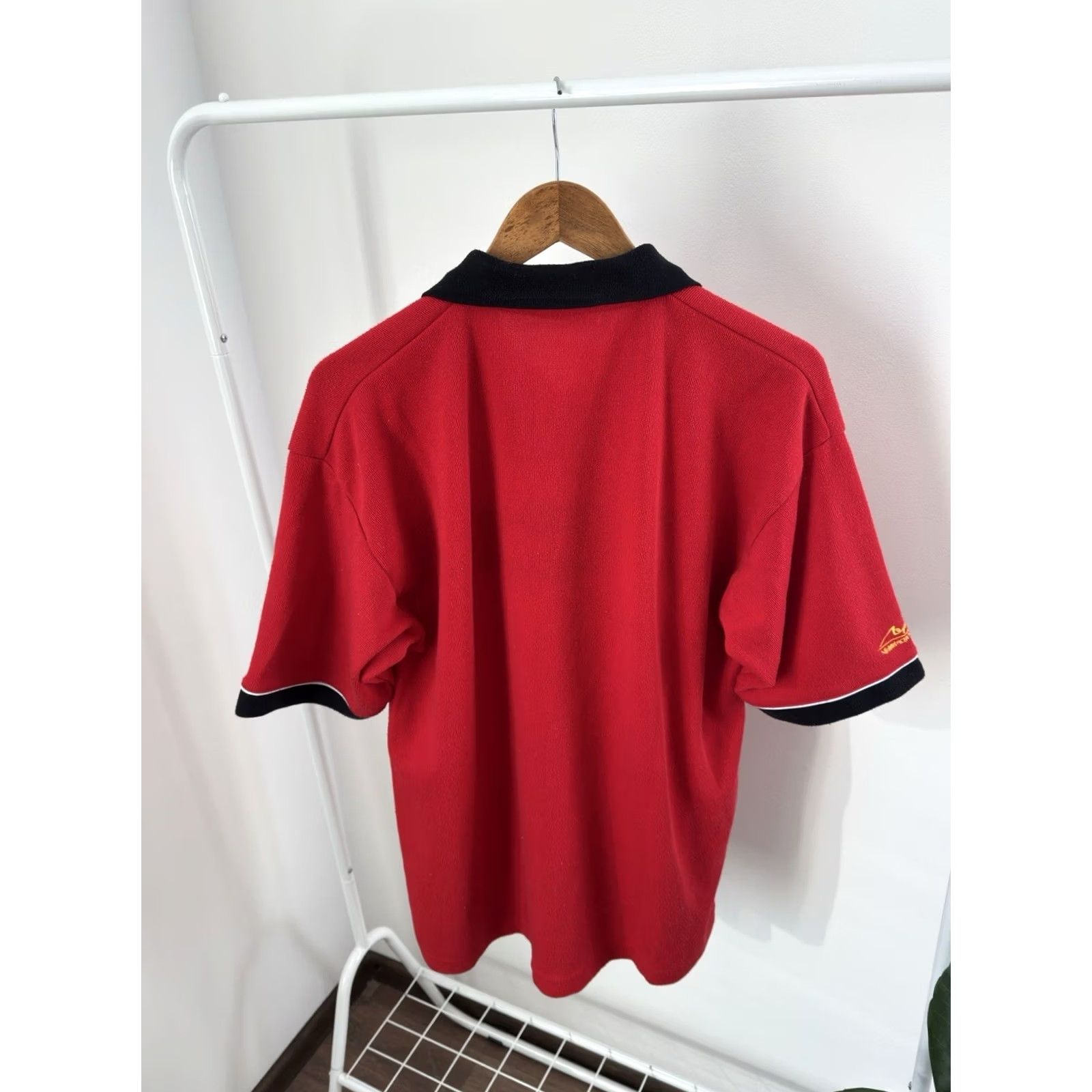 Ferrari VINTAGE Ferrari Michael Schumacher Racing F1 Polo T-Shirt Red XL Mens 90s Classic Retro Sports Cars Logo Size US XL / EU 56 / 4 - 7 Thumbnail