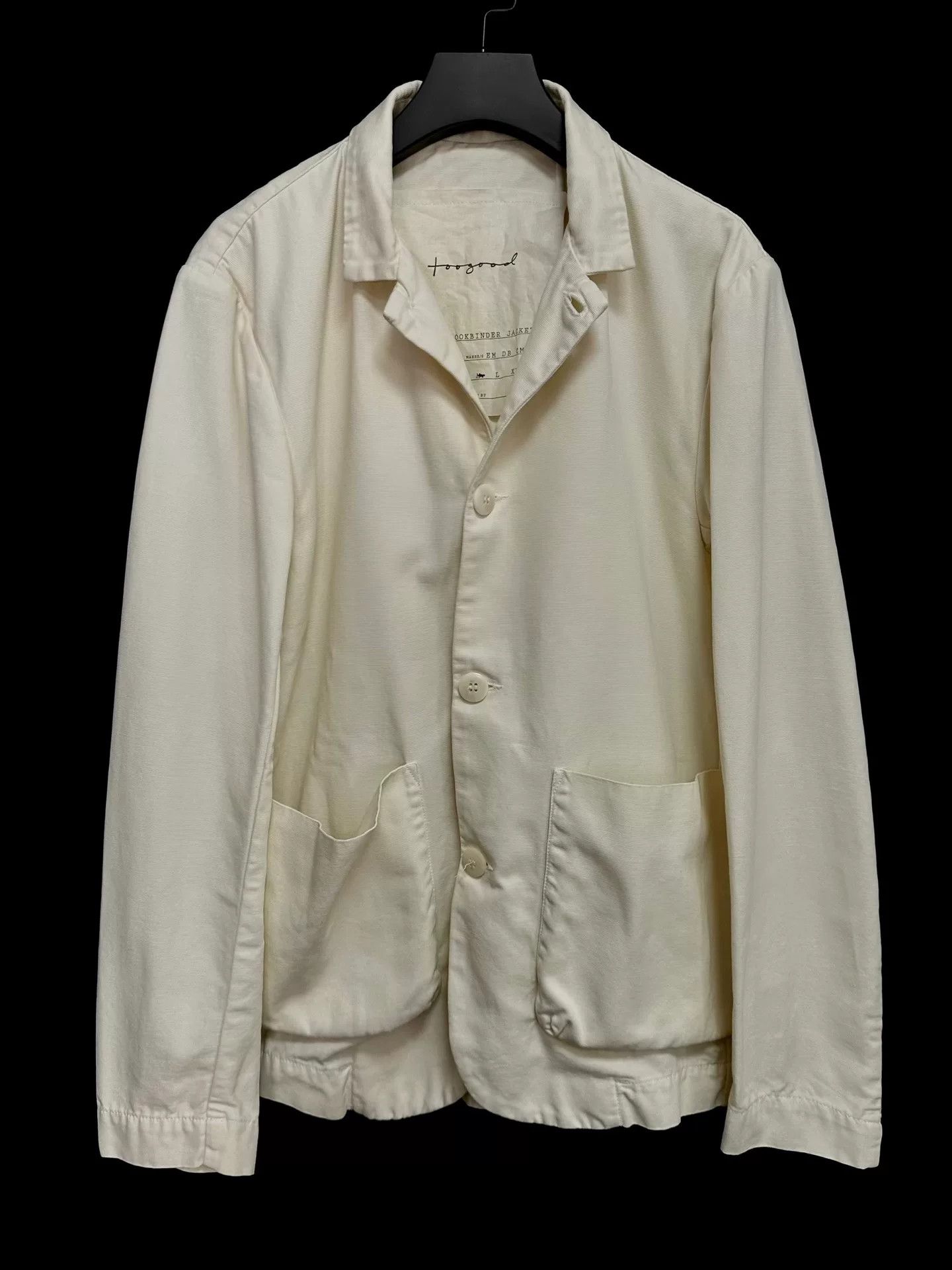Toogood toogood bookbinder jacket in cream color Size US M / EU 48-50 / 2 - 1 Thumbnail