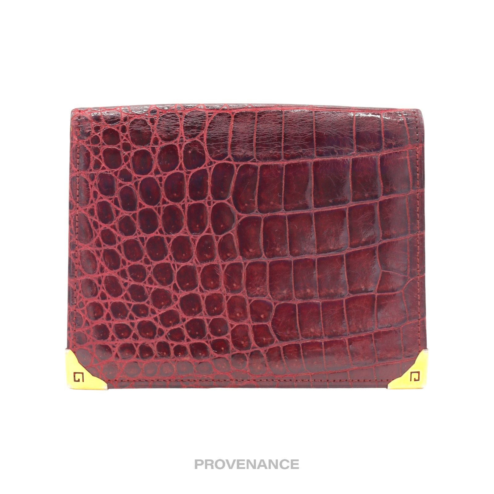 Givenchy 🔴 Givenchy Pocket Organizer Wallet - Burgundy Crocodile Size ONE SIZE - 1 Thumbnail