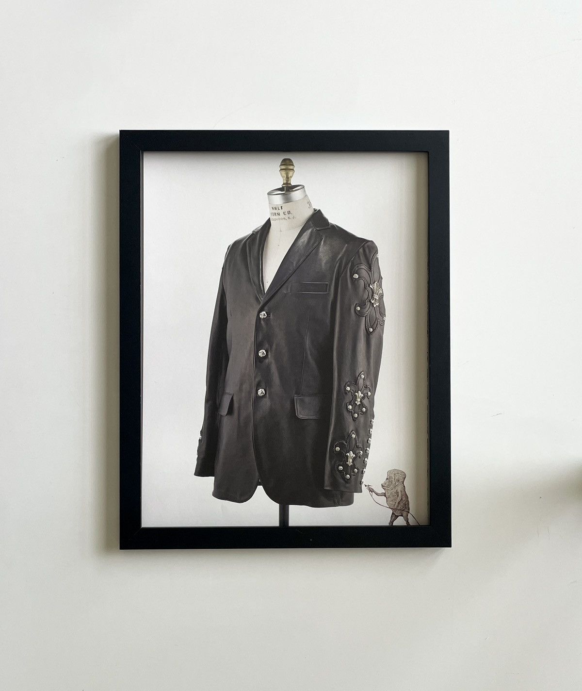 Chrome Hearts × Vintage Chrome Hearts black blazer 9x11 Framed poster Size ONE SIZE - 1 Thumbnail