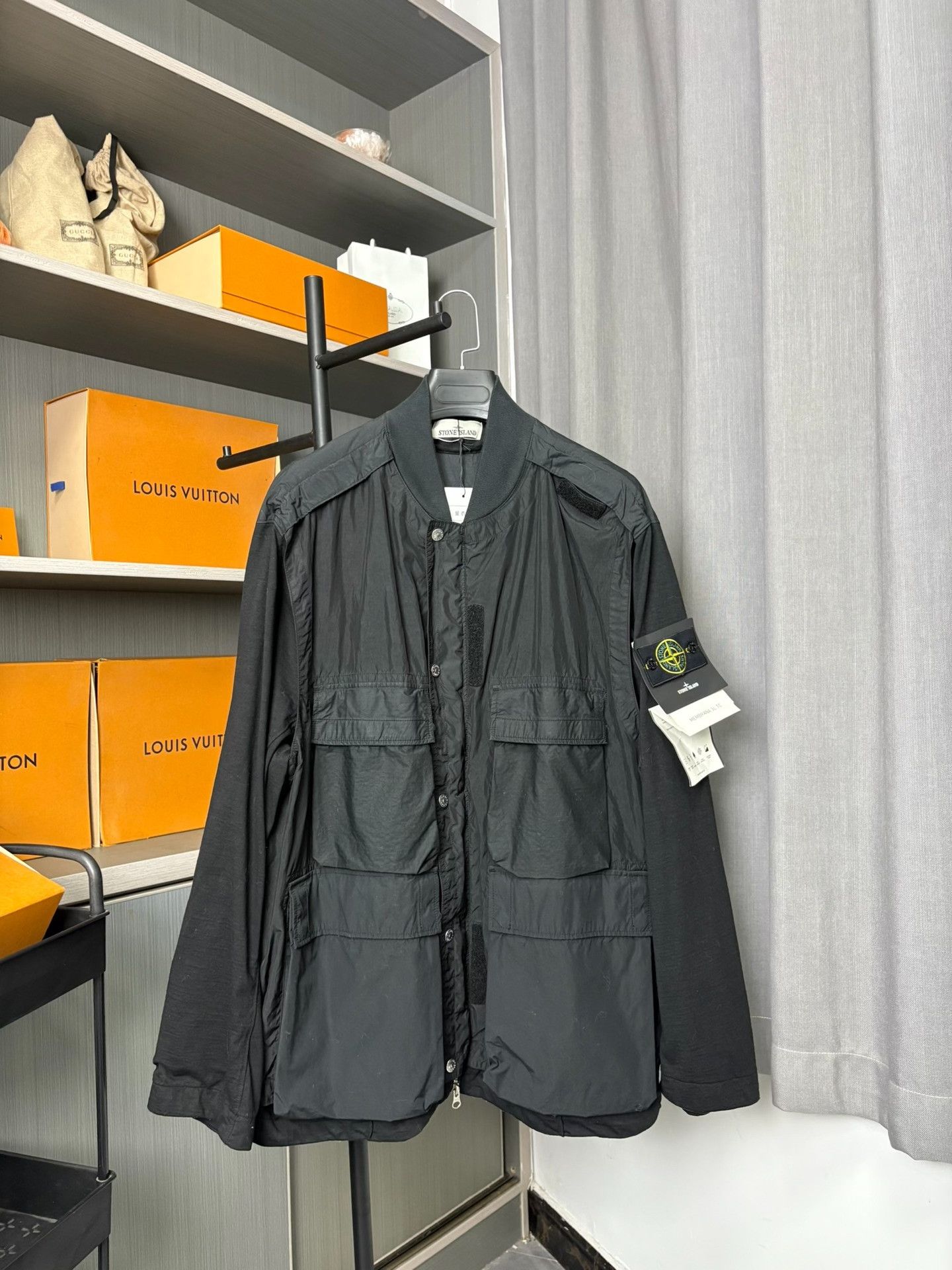 Stone Island Stone Island Patchwork Black Light Jacket XL Men Size US XL / EU 56 / 4 - 1 Thumbnail