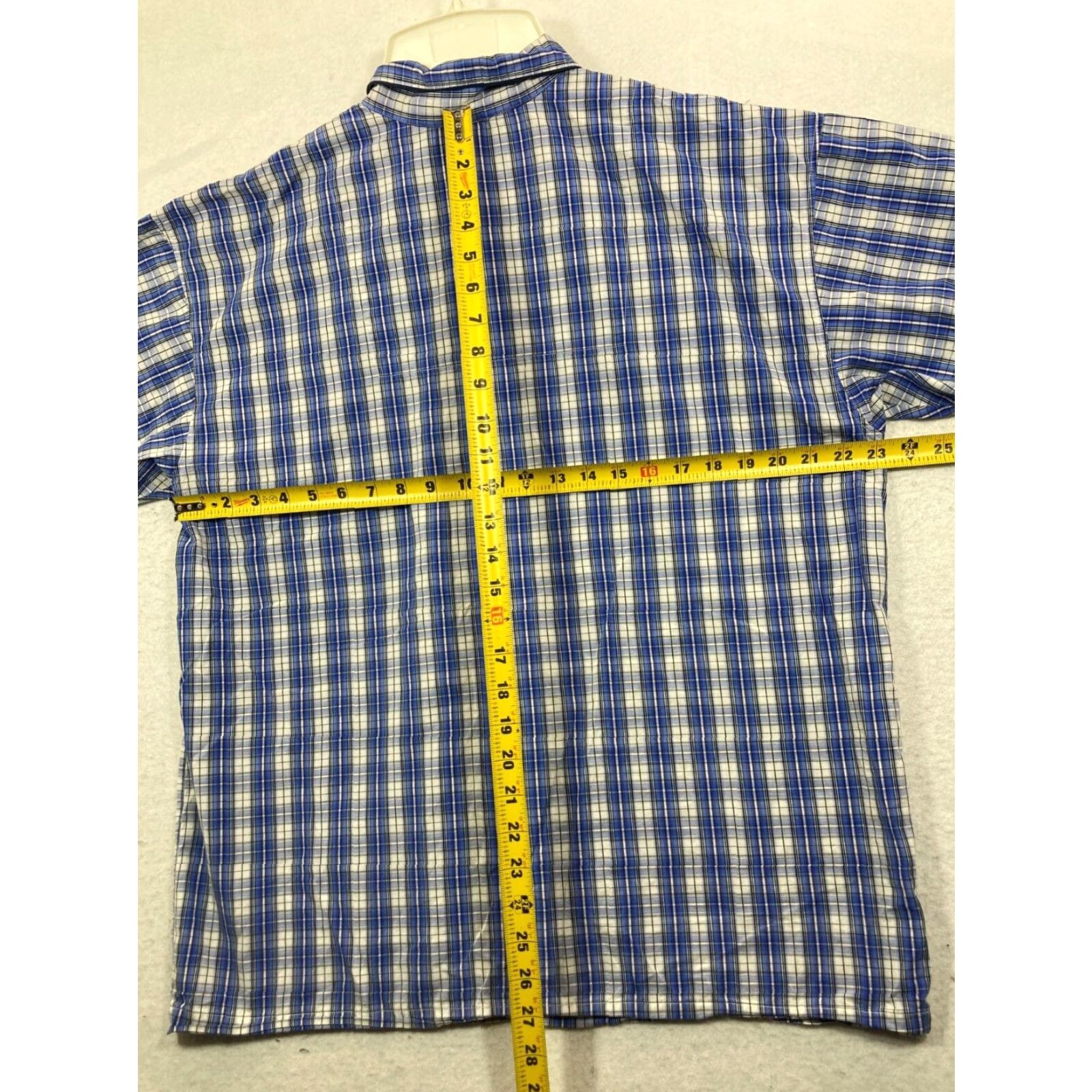 Ralph Lauren Ralph Lauren Mens Large Blue Plaid Shirt Short Sleeve Size US L / EU 52-54 / 3 - 6 Thumbnail