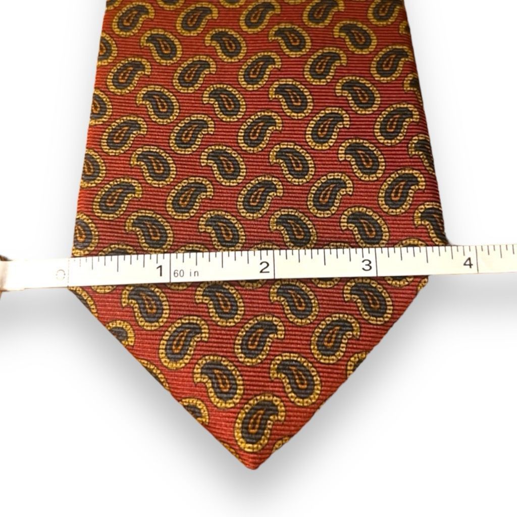 Brooks Brothers Red Paisley Brooks Brooks Brothers Neck Tie Handmade in Amer Size ONE SIZE - 2 Thumbnail