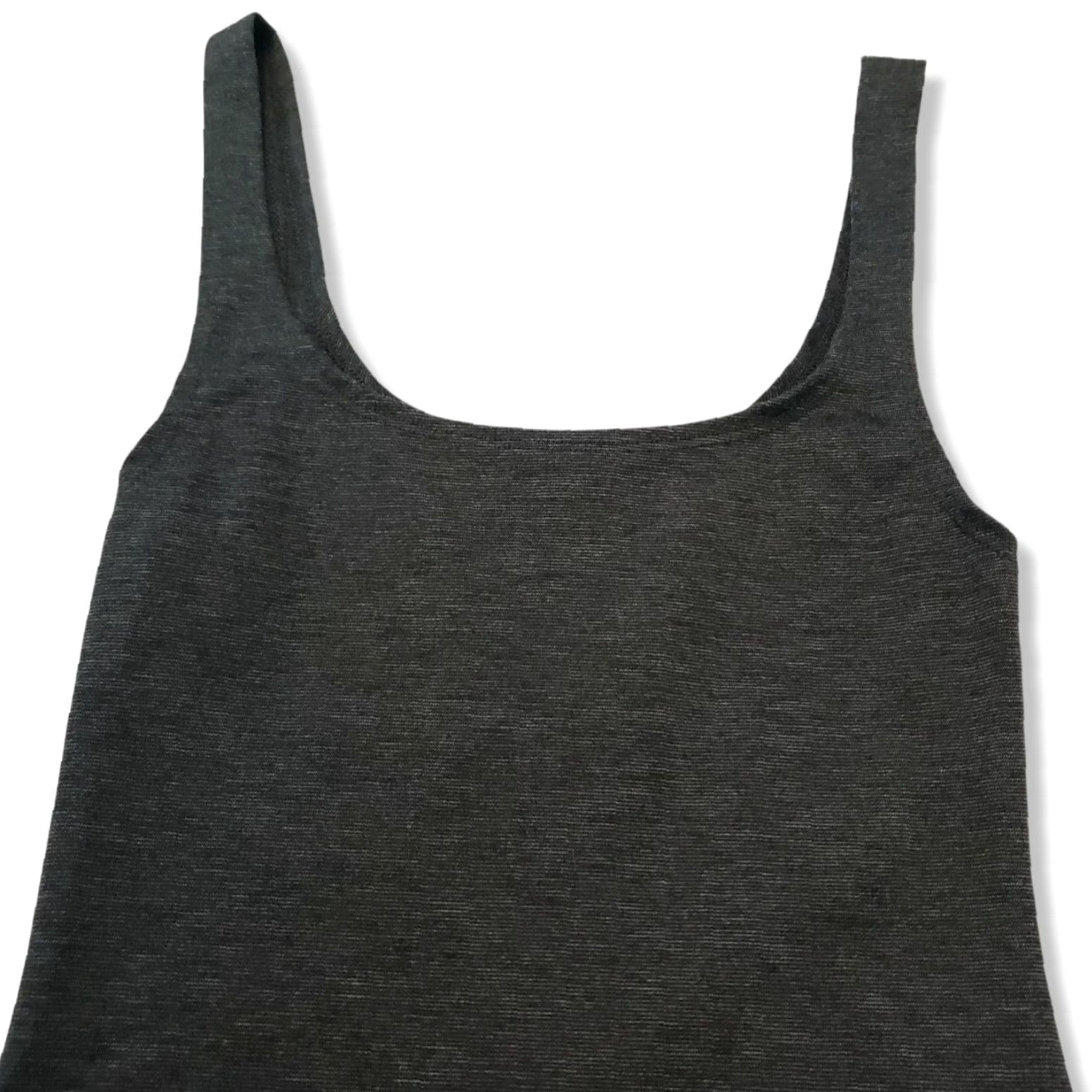 Zara Dress Small Gray Trafaluc Knit Sleeveless Pencil Shift Slip Dress Women