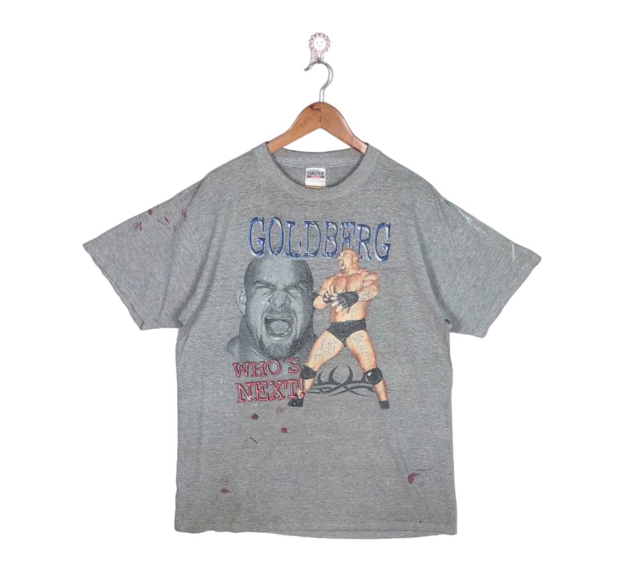 Vintage Thrashed 90s Goldberg Wrestling Destroyed Tshirt ERD GRUNGE Size US XL / EU 56 / 4 - 1 Thumbnail