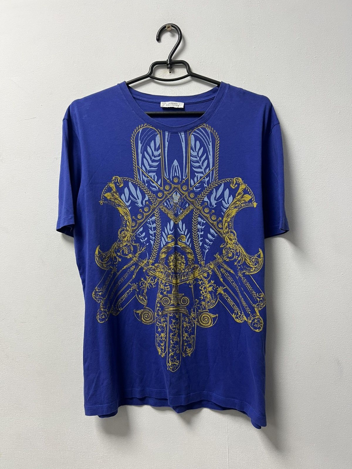 Versace Mens Vintage Versace T-shirt Big logo Tee luxury M Size Size US XL / EU 56 / 4 - 1 Thumbnail