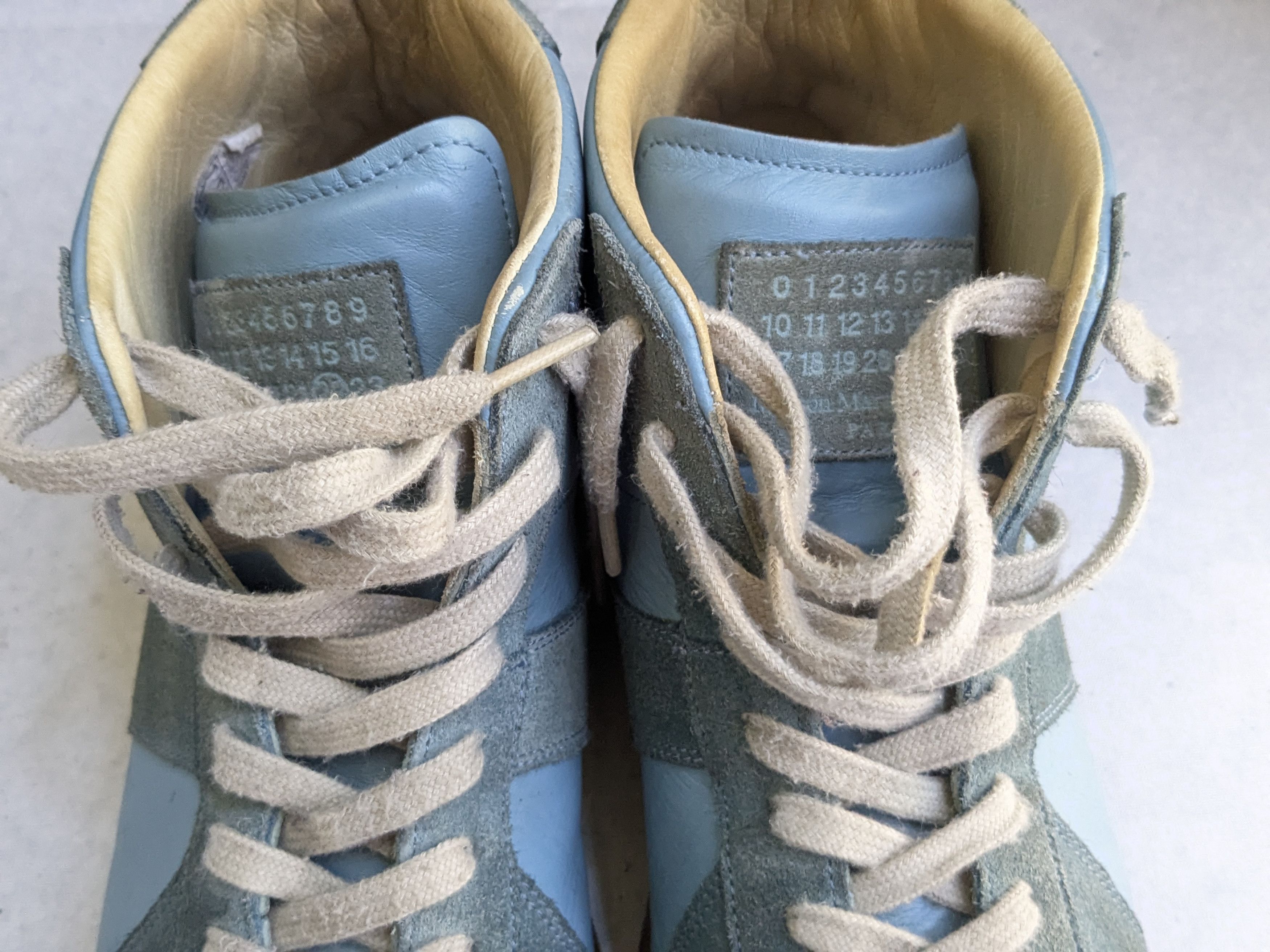 Maison Margiela Maison Margiela Replica GAT Blue 11 44 High Tops Gum Size US 11 / EU 44 - 6 Thumbnail