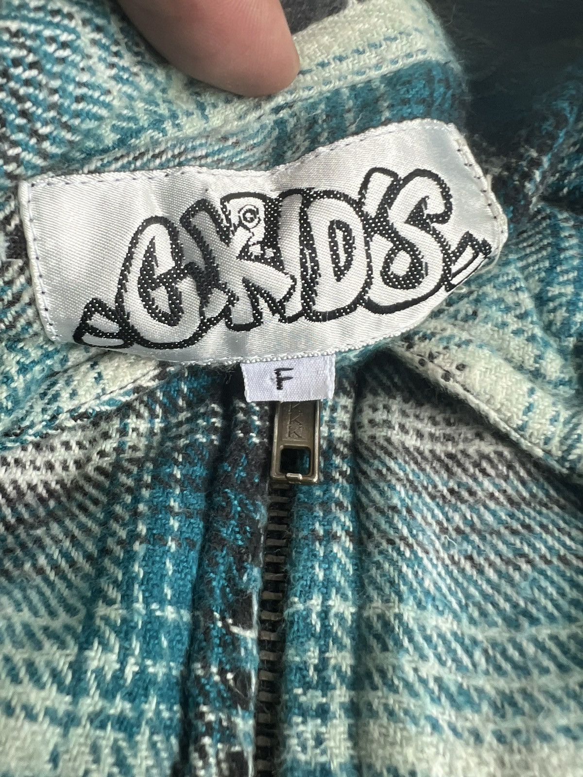 JNCO Y2K G Kids HipHop Navajo Print Madras Tartan Boxy OS Jacket Size US XL / EU 56 / 4 - 11 Thumbnail