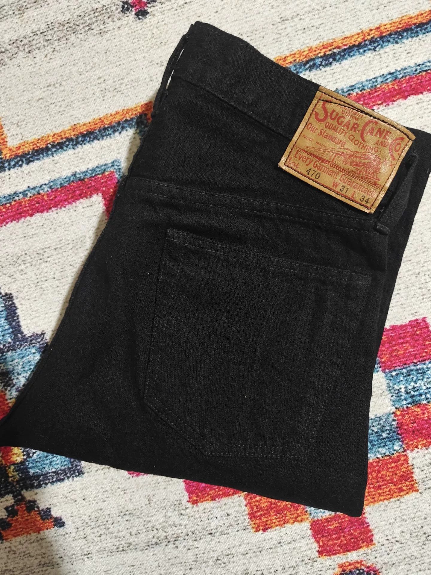 Sugar Cane Sugar Cane 1947 TYPE-III 13oz Black Jeans Size US 31 - 1 Thumbnail