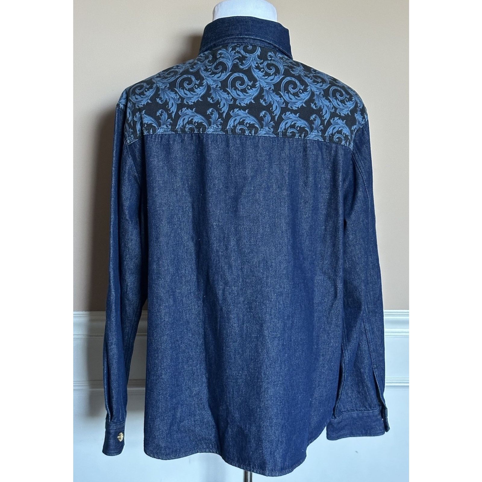Versace Versace Medusa Blouson Denim Jacket Blue 42 US 1016845 Size US L / EU 52-54 / 3 - 7 Thumbnail