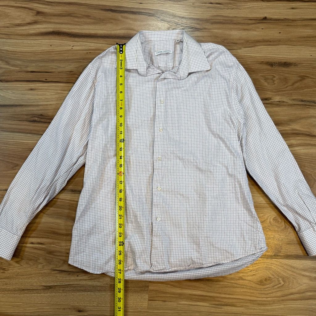 Z Brand Luciano Moresco Men’s Button Shirt Size 41/16 Italy Size 38L - 6 Thumbnail