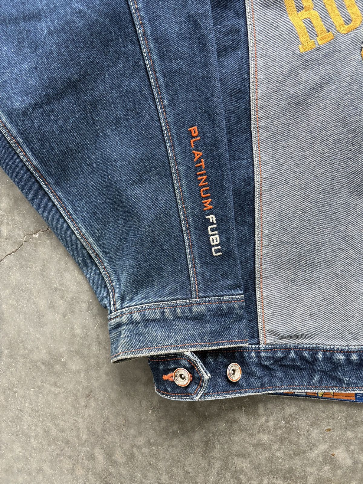 Fubu Vintage Y2K Platinum Fubu Russell vs Rudy Denim Jacket Size US XXL / EU 58 / 5 - 3 Thumbnail