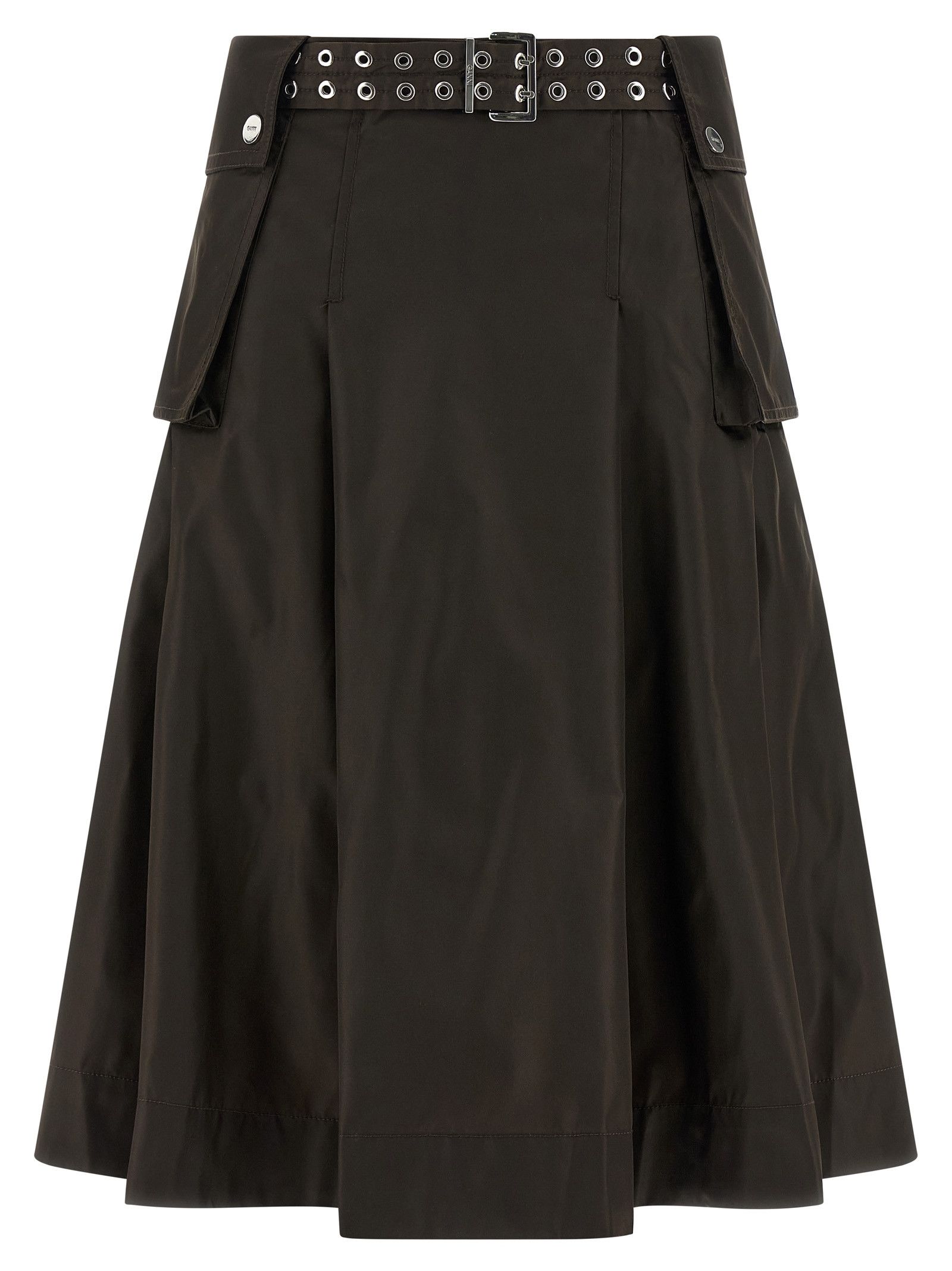 Ganni 'Duchesse Nylon Pleated' Skirt Size 25" / US 0 / IT 36 - 1 Thumbnail