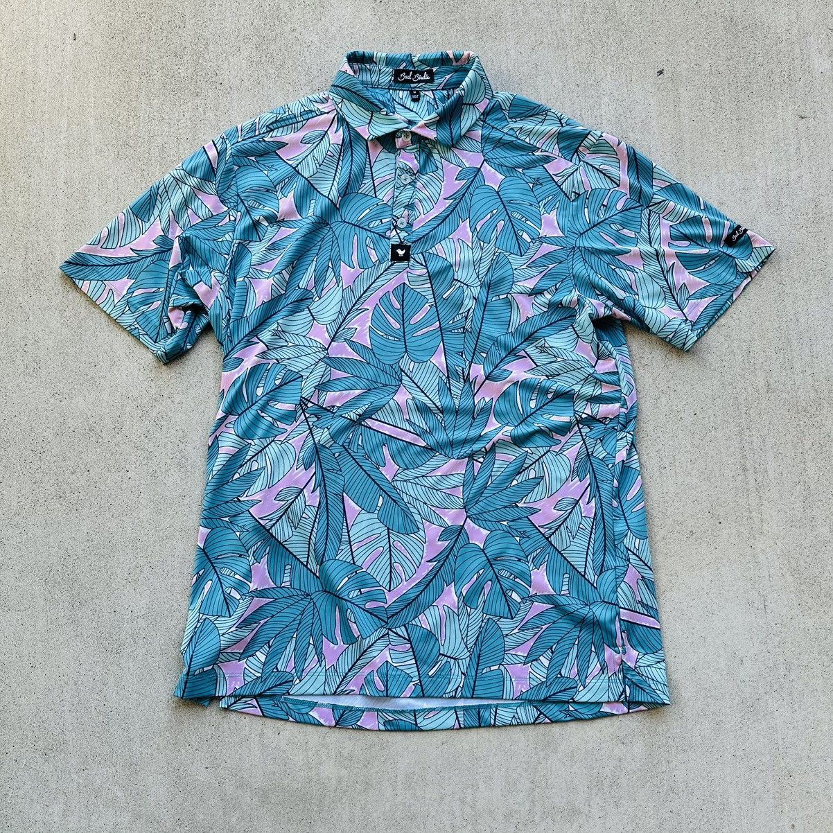 Bad Birdie Bad Birdie Golf Polo Shirt Men Size Medium Floral AOP Size US M / EU 48-50 / 2 - 1 Thumbnail