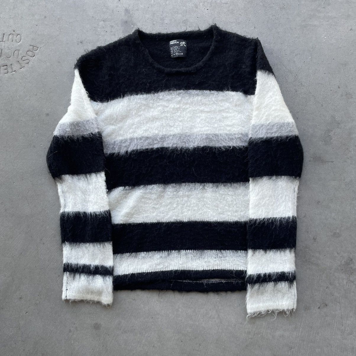 Number Nine Striped Mohair Sweater | Grailed