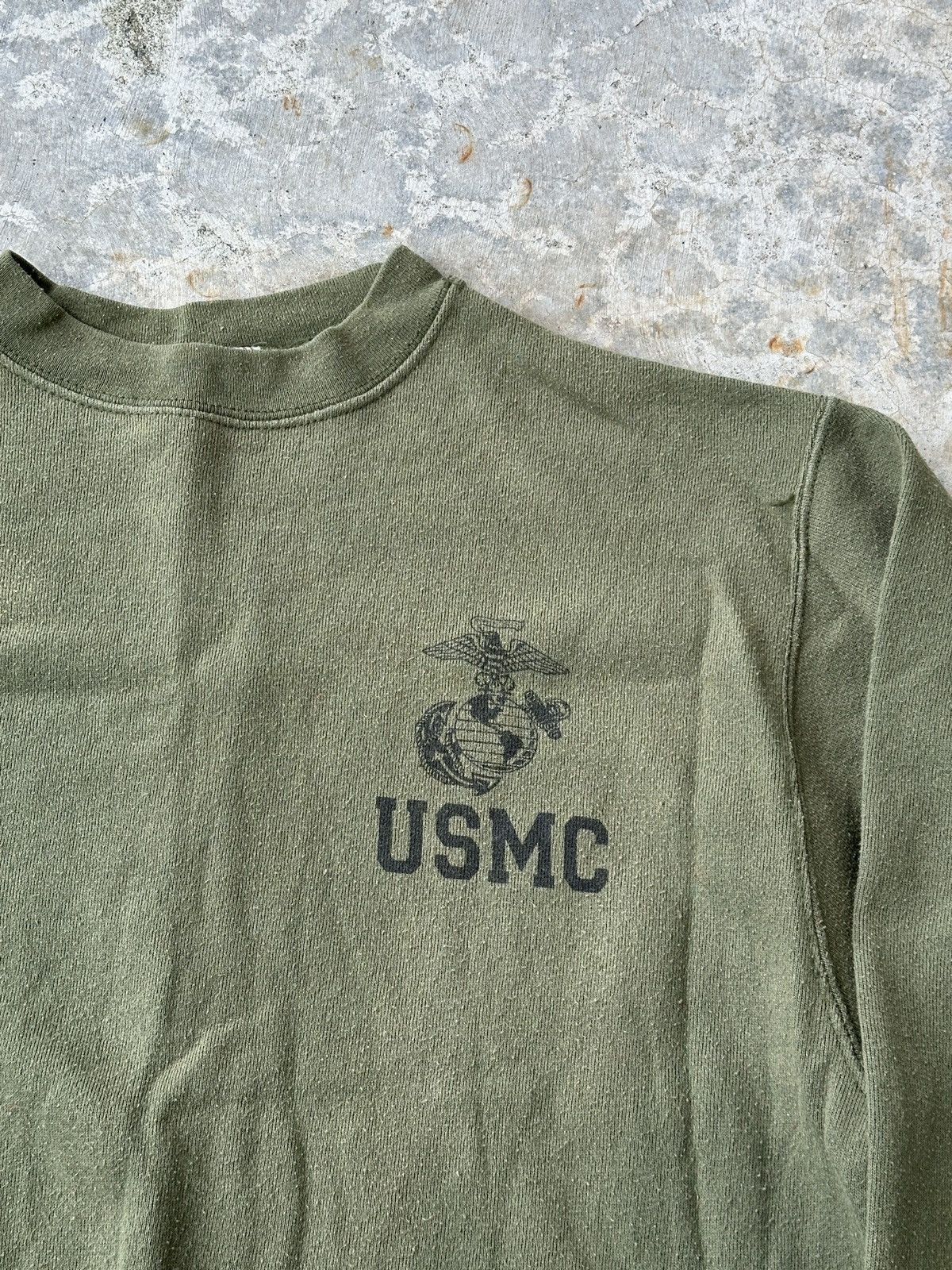 Vintage USMC Military Army Sunfade Stenciled prisoner sweatshirt Size US S / EU 44-46 / 1 - 5 Thumbnail