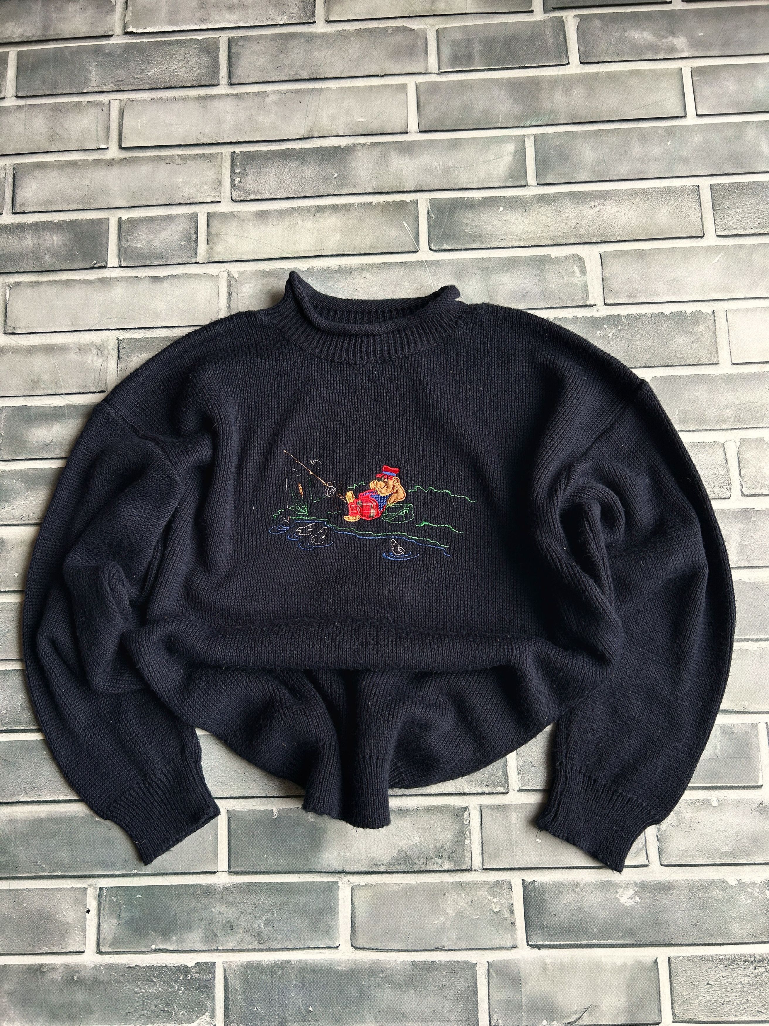 Japanese Brand × Vintage 2000s Arcteryx x Jil Sander Big Logo Knit