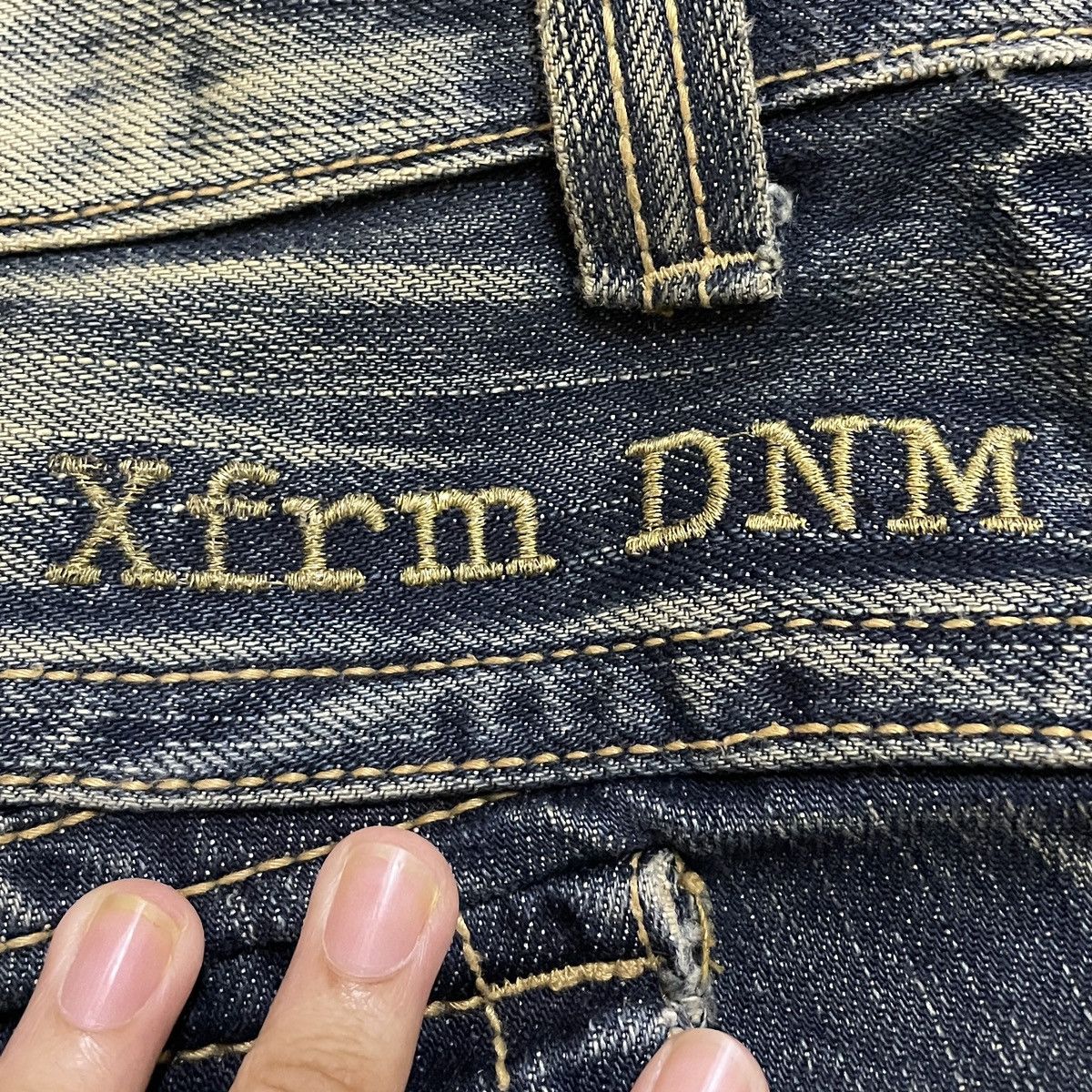 14th Addiction Very Rare Design Vintage Brand Xfrm Flash Flared Jeans 1990s Size US 30 / EU 46 - 9 Thumbnail