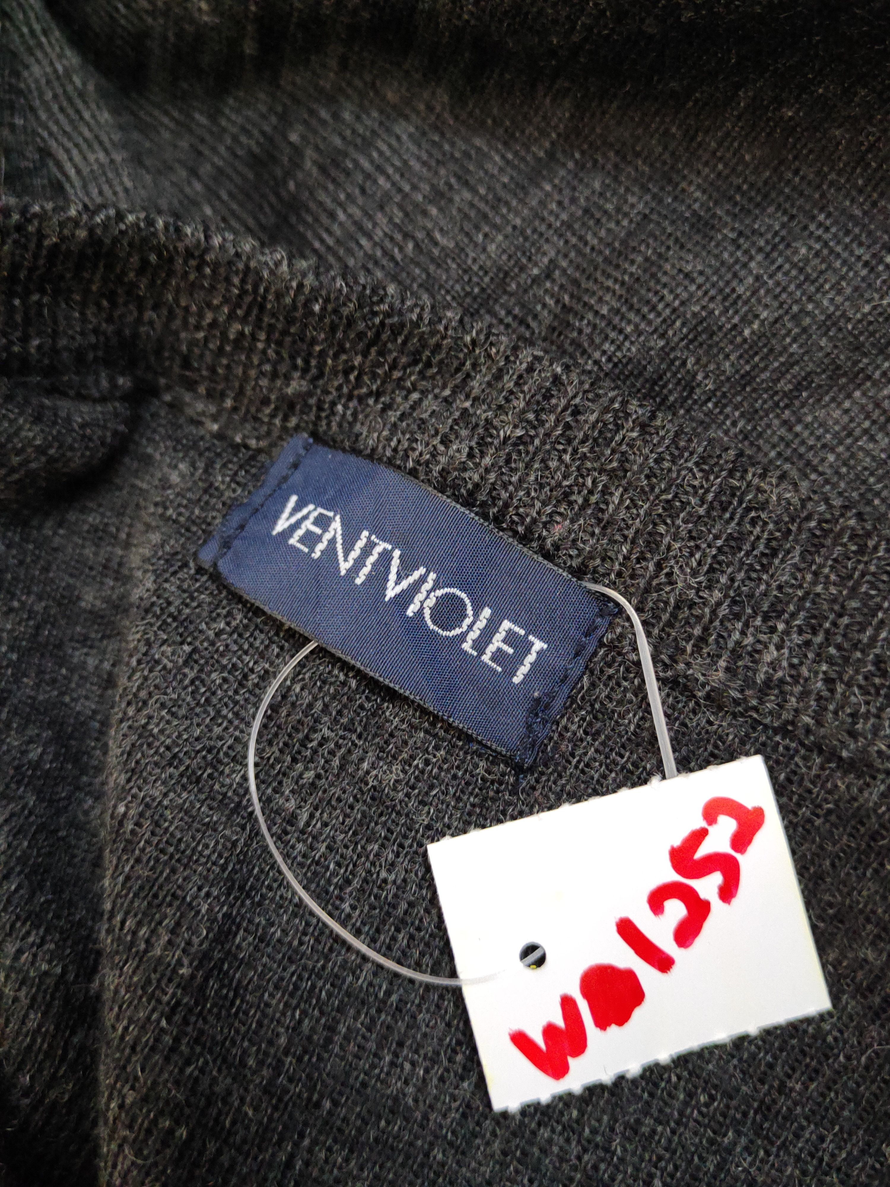 Homespun Knitwear × Japanese Brand Ventviolet Black Knitwear Cardigan#W1252 Size US M / EU 48-50 / 2 - 12 Thumbnail