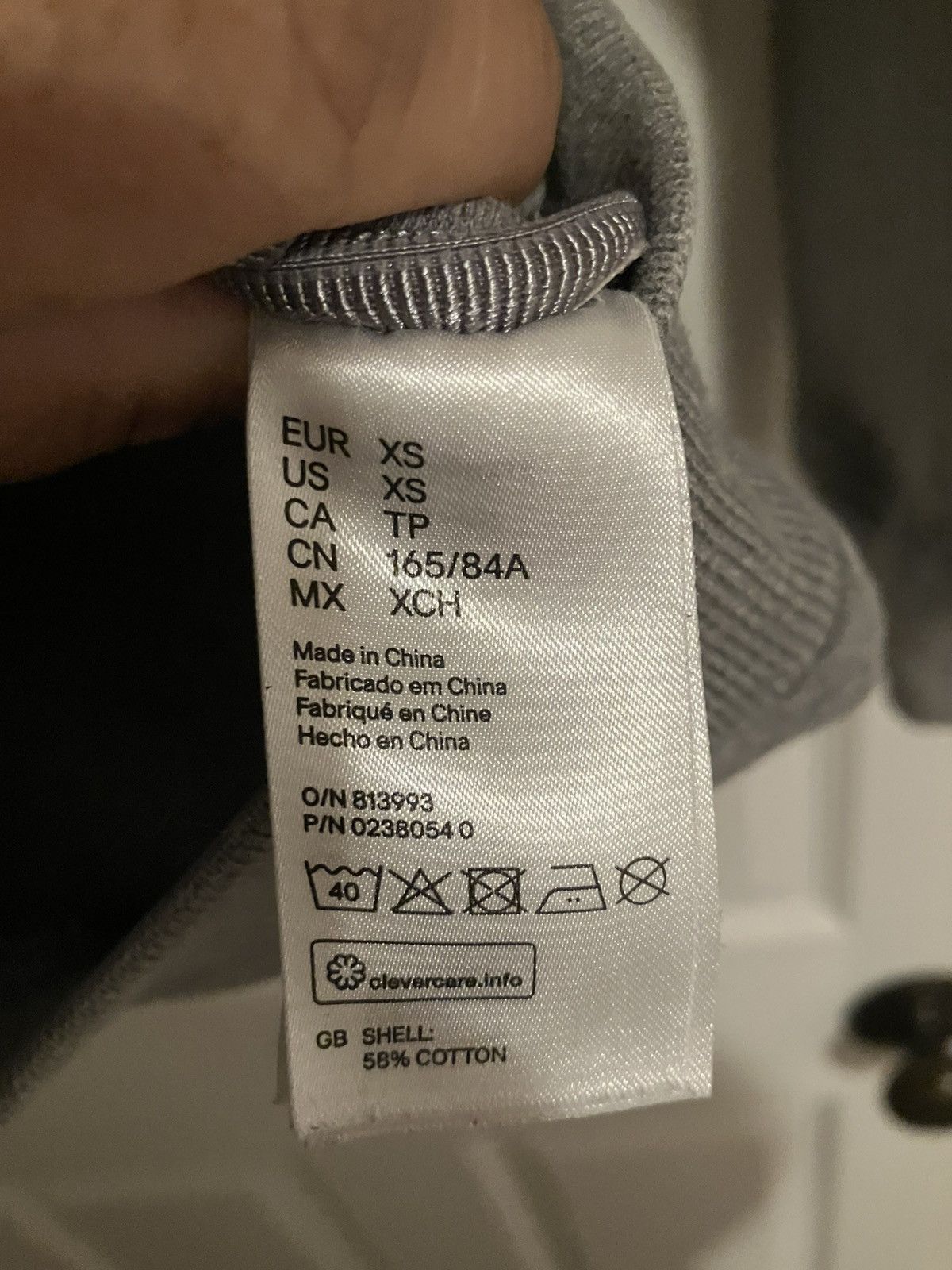 Alexander Wang × H&M Alexander Wang x H&M Full Zip Hoodie Heather Scuba Neoprene Size US XS / EU 42 / 0 - 4 Thumbnail