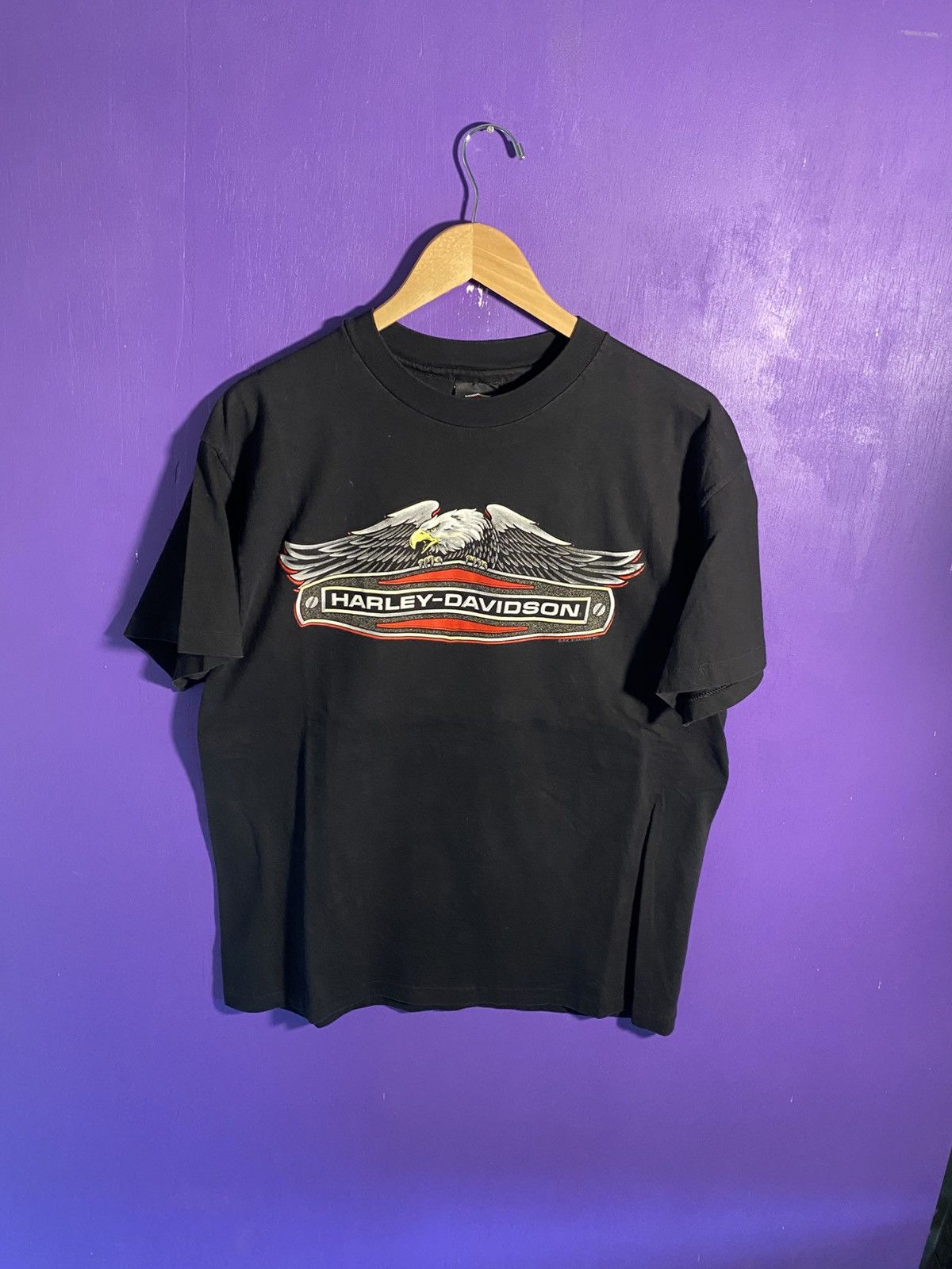 Harley Davidson Vintage 90s Harley Davidson seaford t-shirt Size US L / EU 52-54 / 3 - 1 Thumbnail